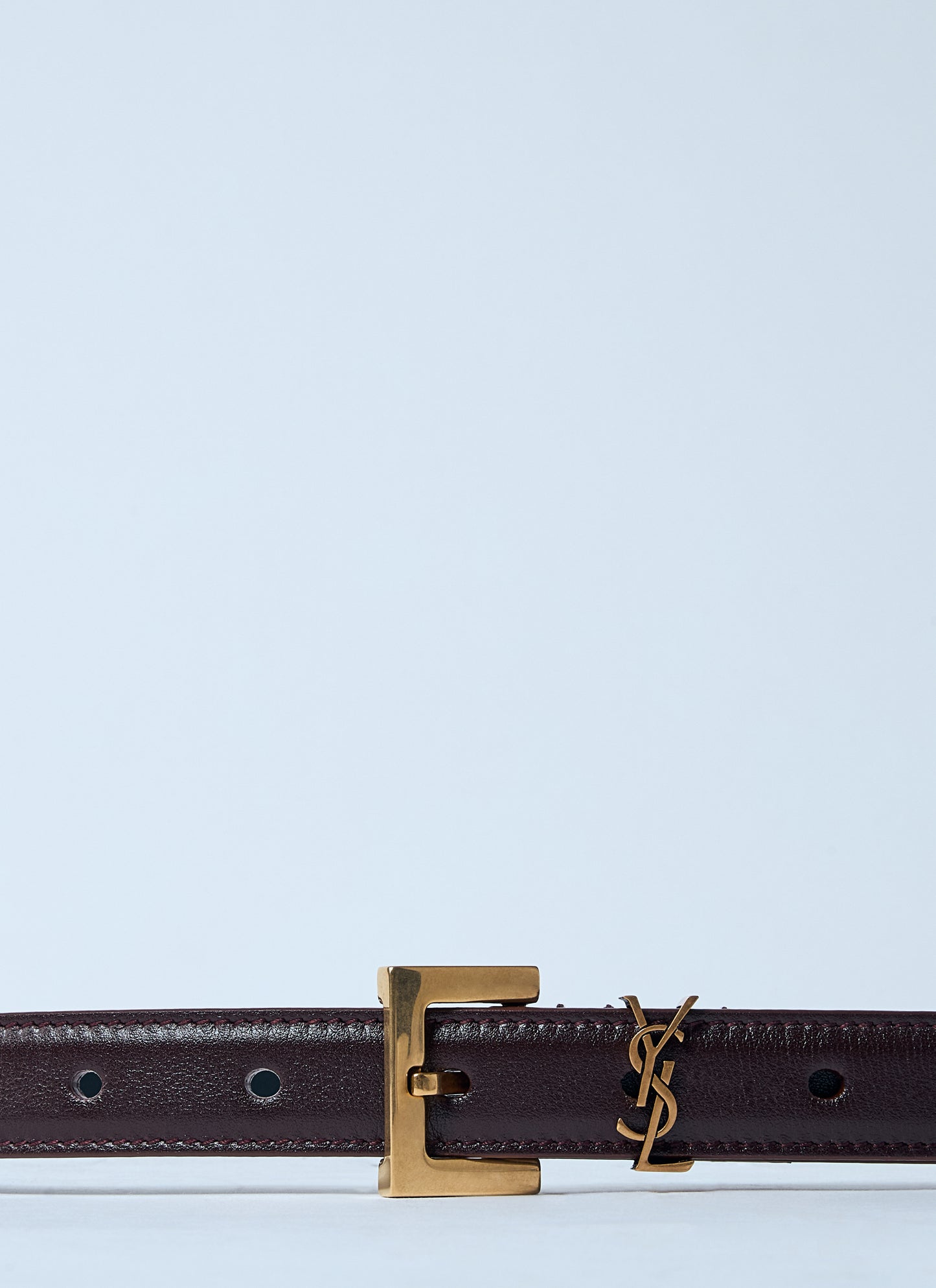Saint Laurent Women Cassandre Thin Belt SAINT LAURENT
