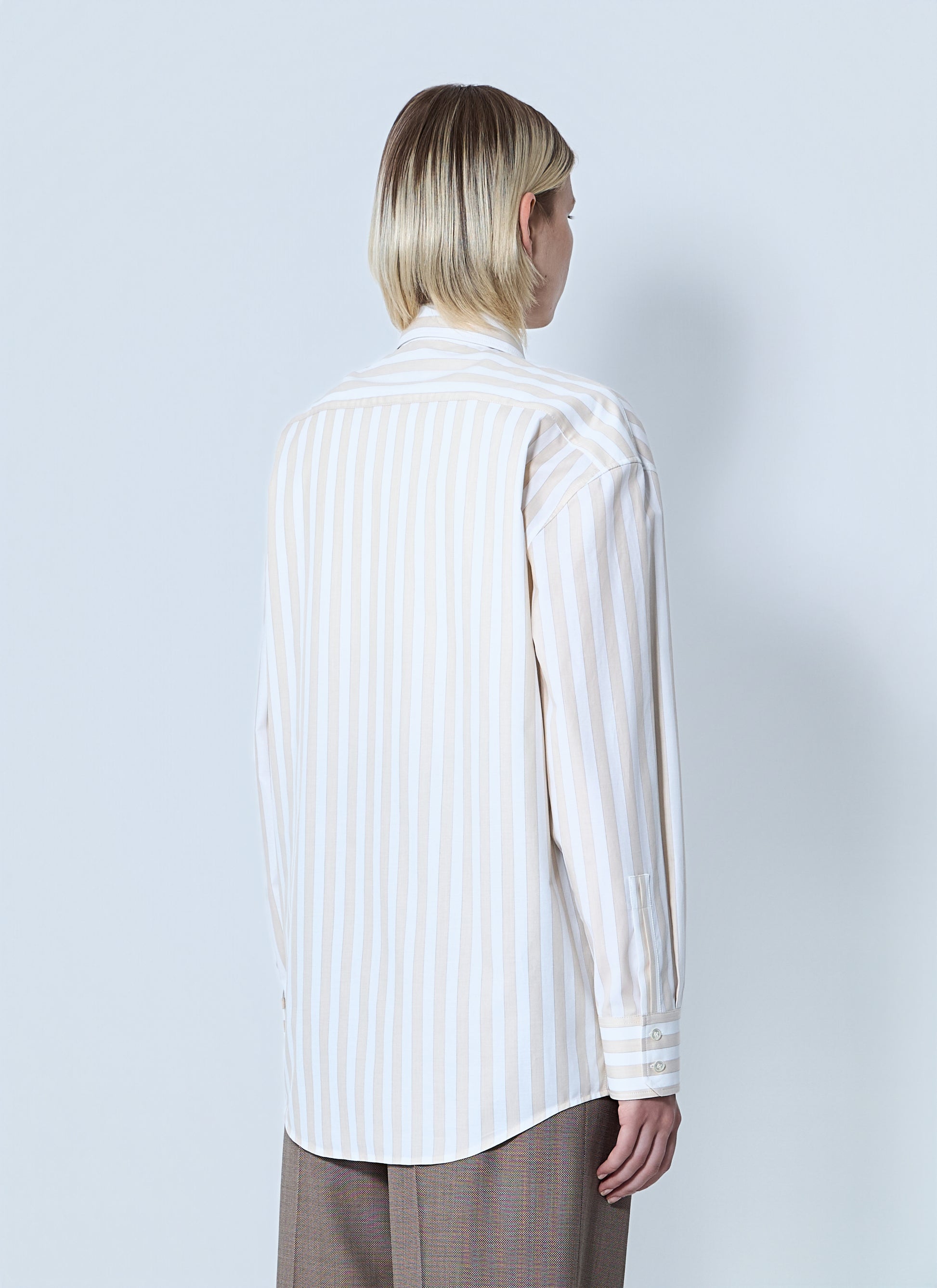 Saint Laurent Women Striped Button-Down Shirt SAINT LAURENT