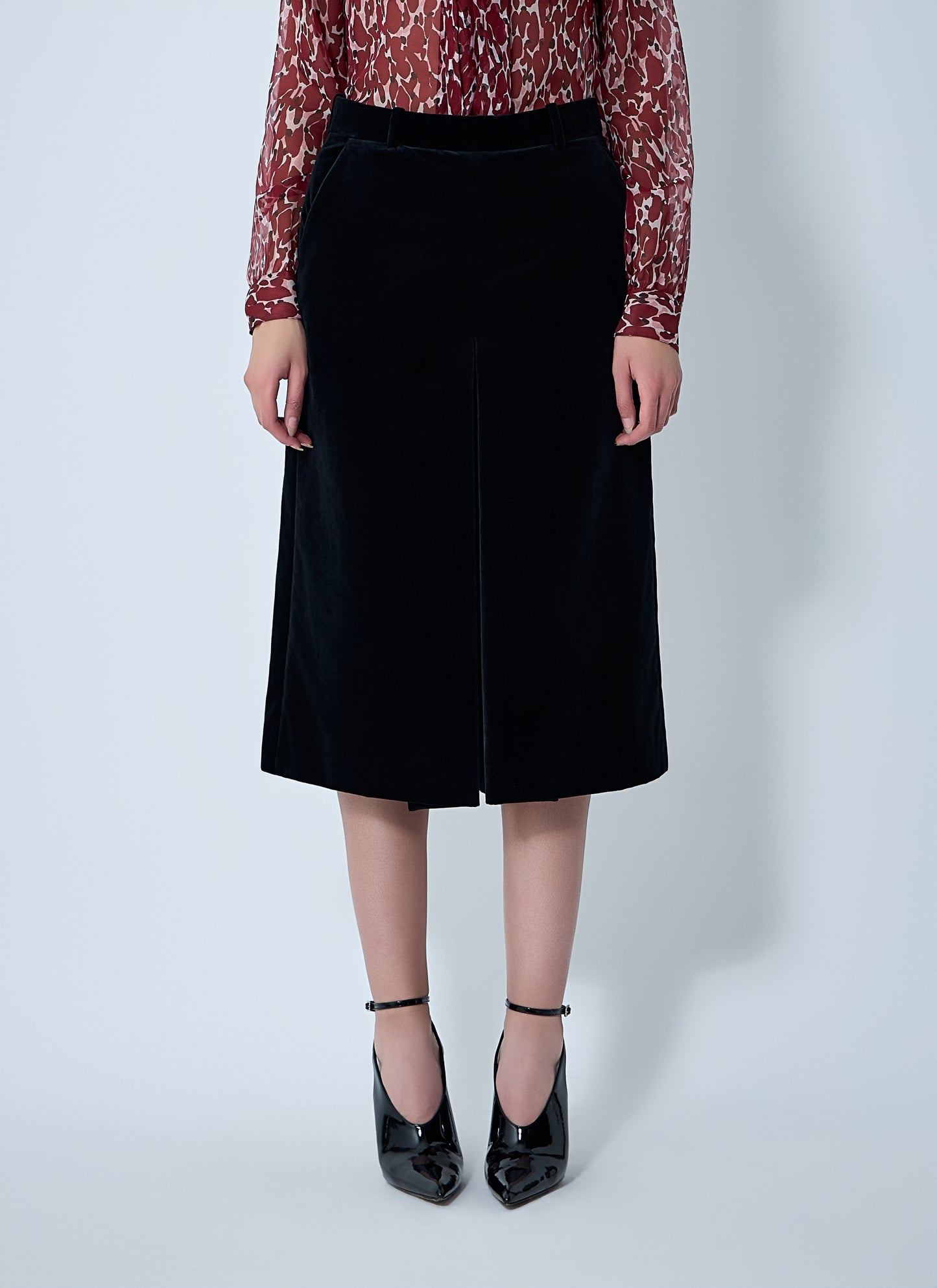 Saint Laurent Women Tailored Cropped Cotton Pants SAINT LAURENT