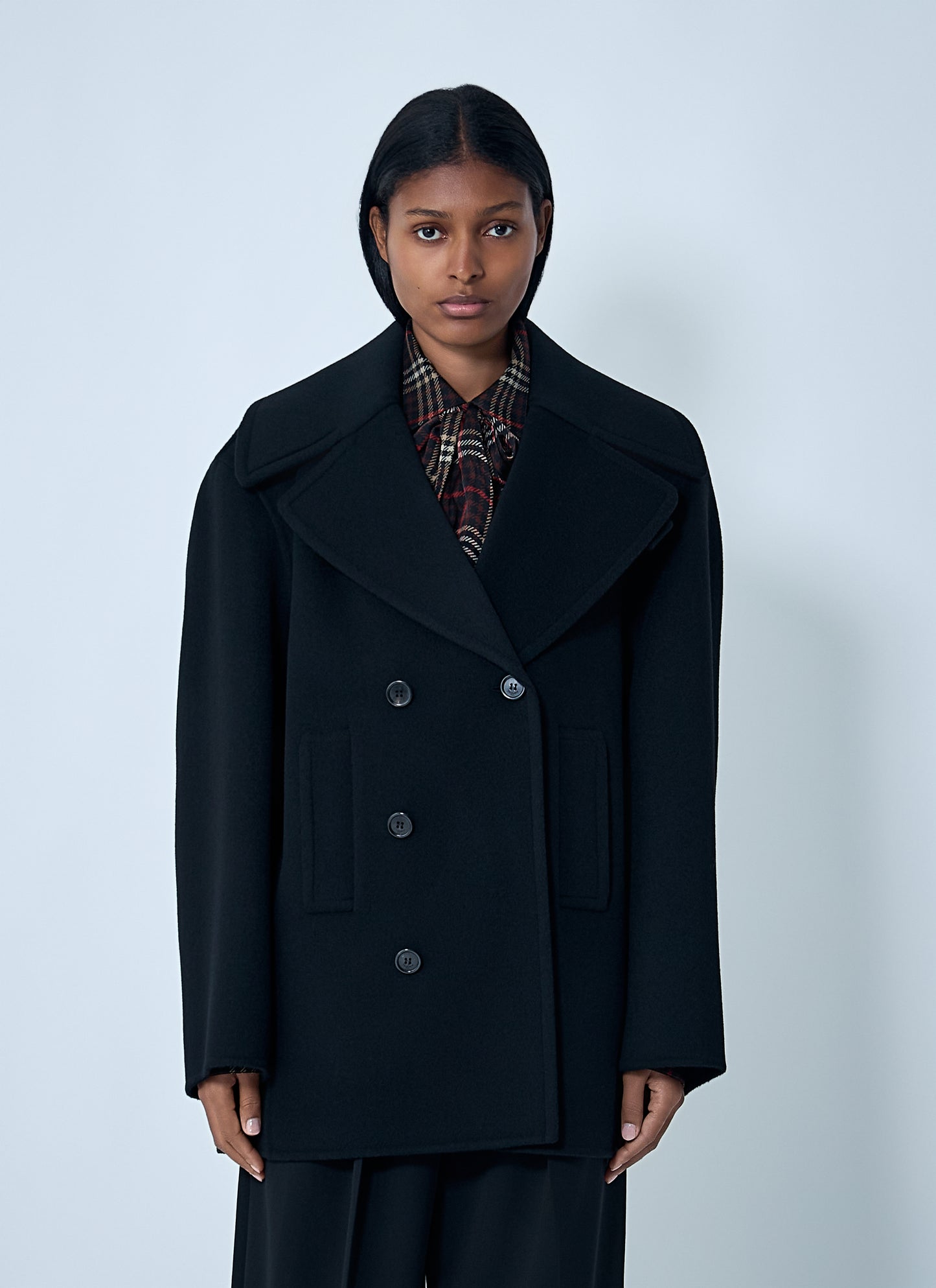 Saint Laurent Women Tailored Wool Coat SAINT LAURENT