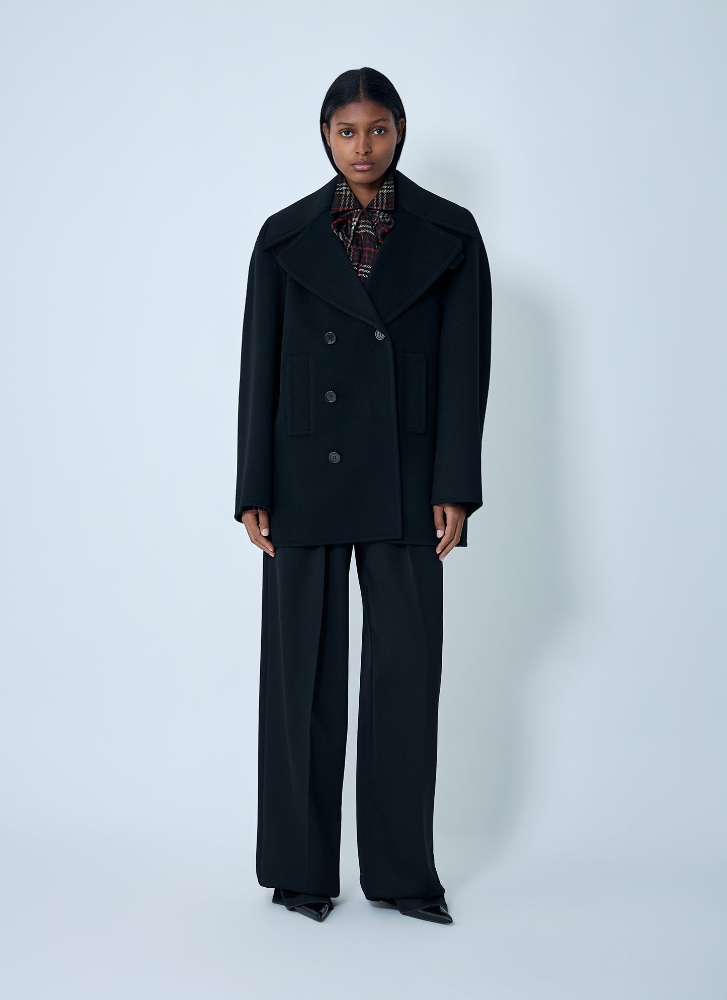 Saint Laurent Women Tailored Wool Coat SAINT LAURENT