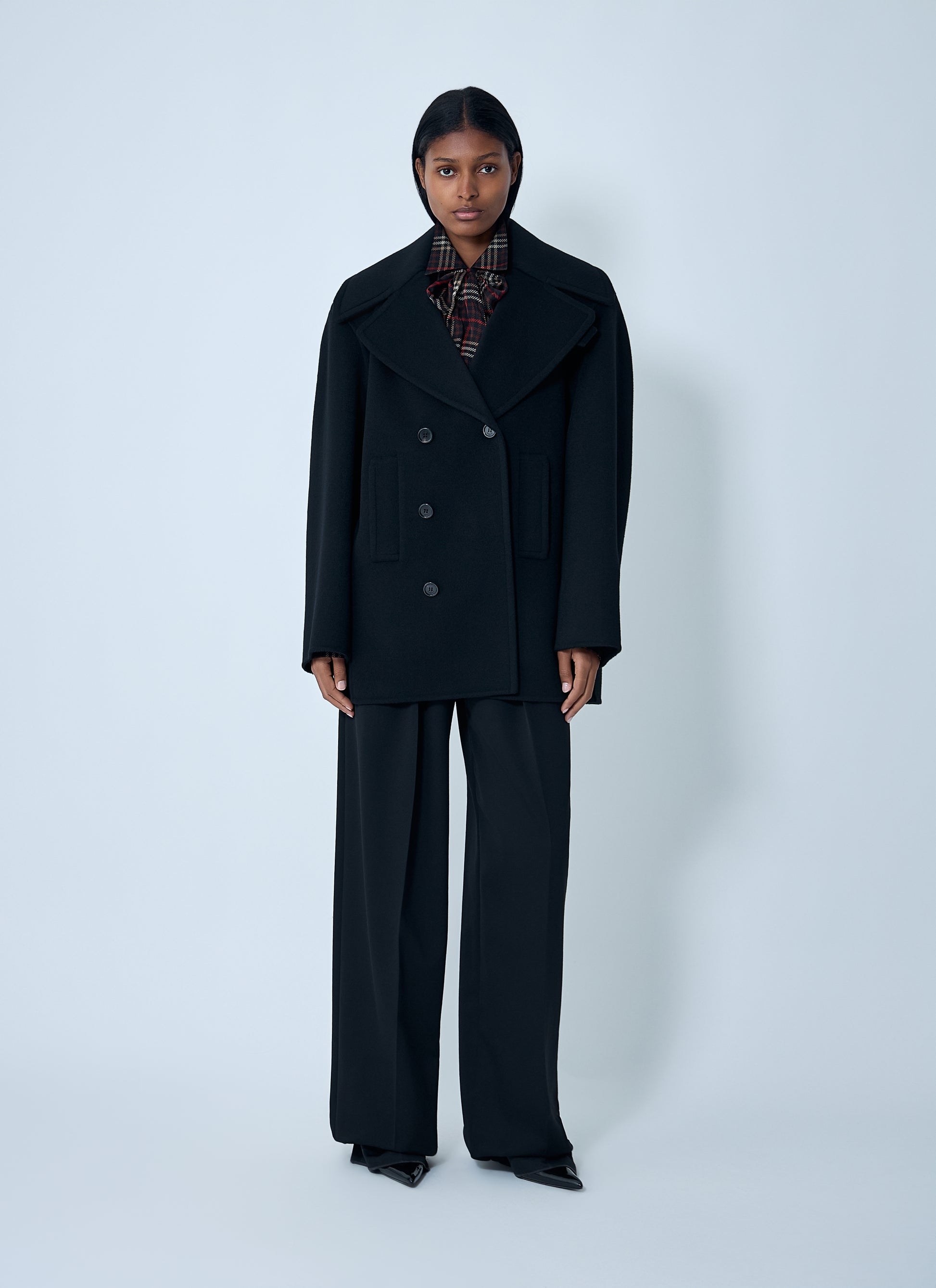 Saint Laurent Women Tailored Wool Coat SAINT LAURENT