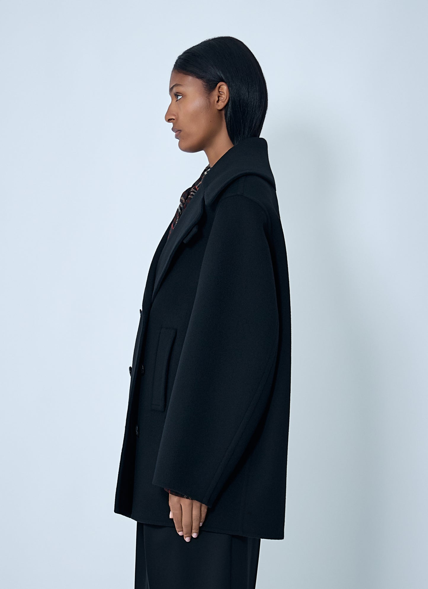 Saint Laurent Women Tailored Wool Coat SAINT LAURENT