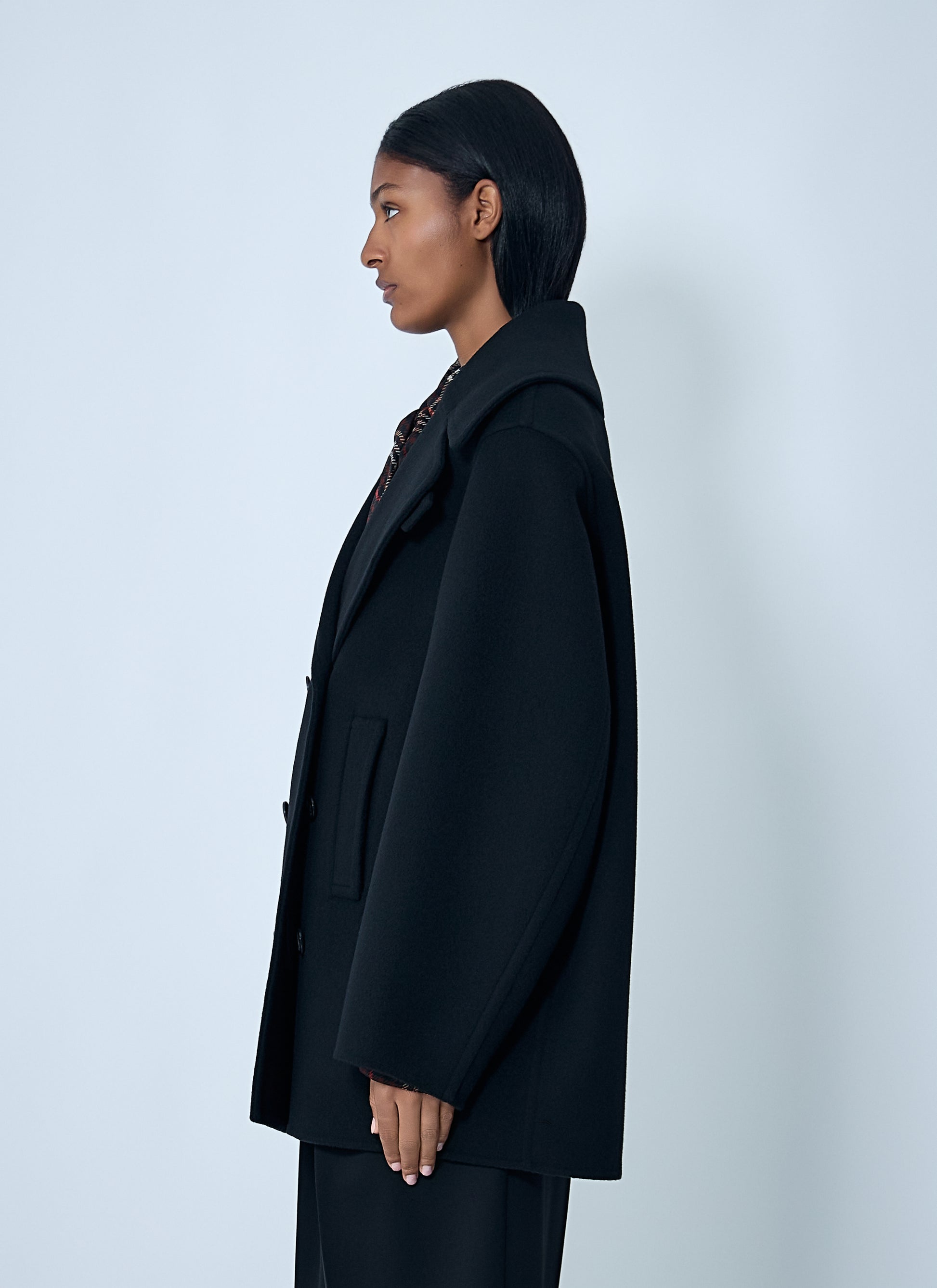 Saint Laurent Women Tailored Wool Coat SAINT LAURENT