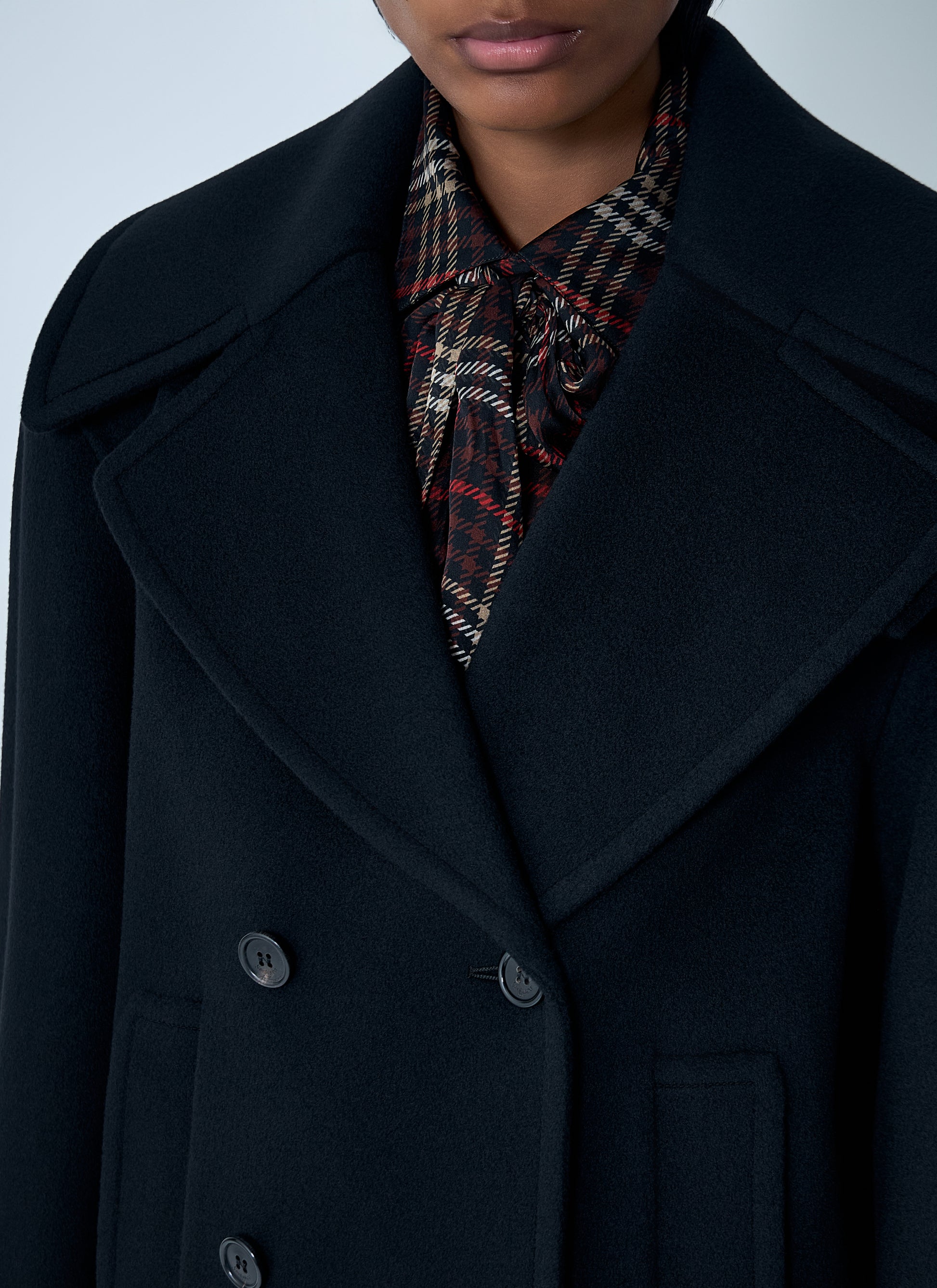 Saint Laurent Women Tailored Wool Coat SAINT LAURENT