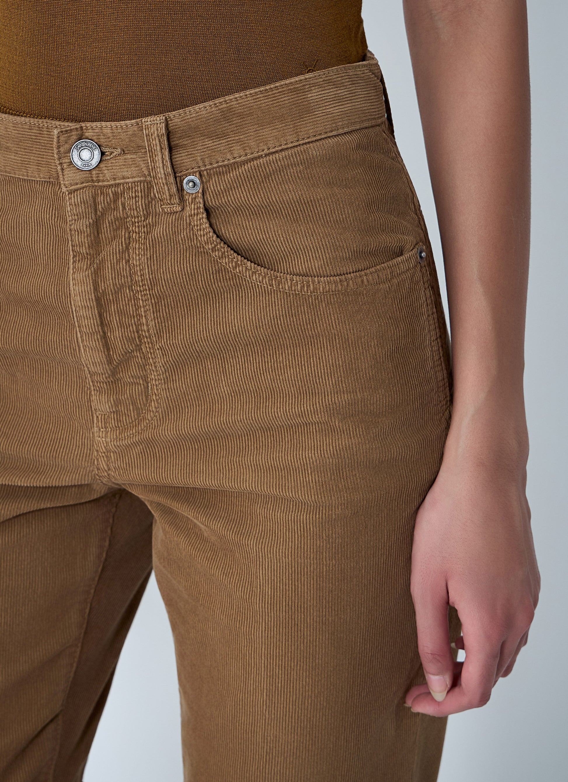 Saint Laurent Women Clyde Corduroy Pants SAINT LAURENT
