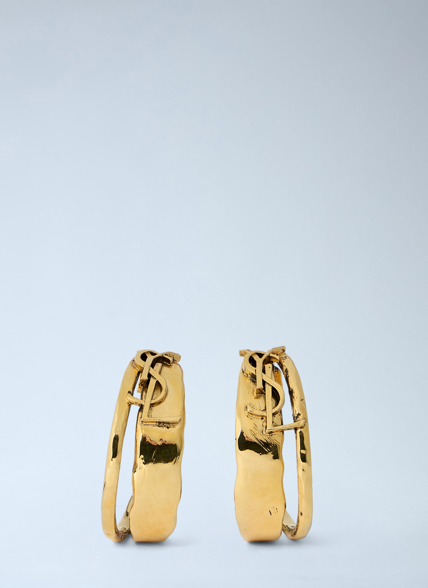 Saint Laurent Women Sculpted Hoop Earrings SAINT LAURENT