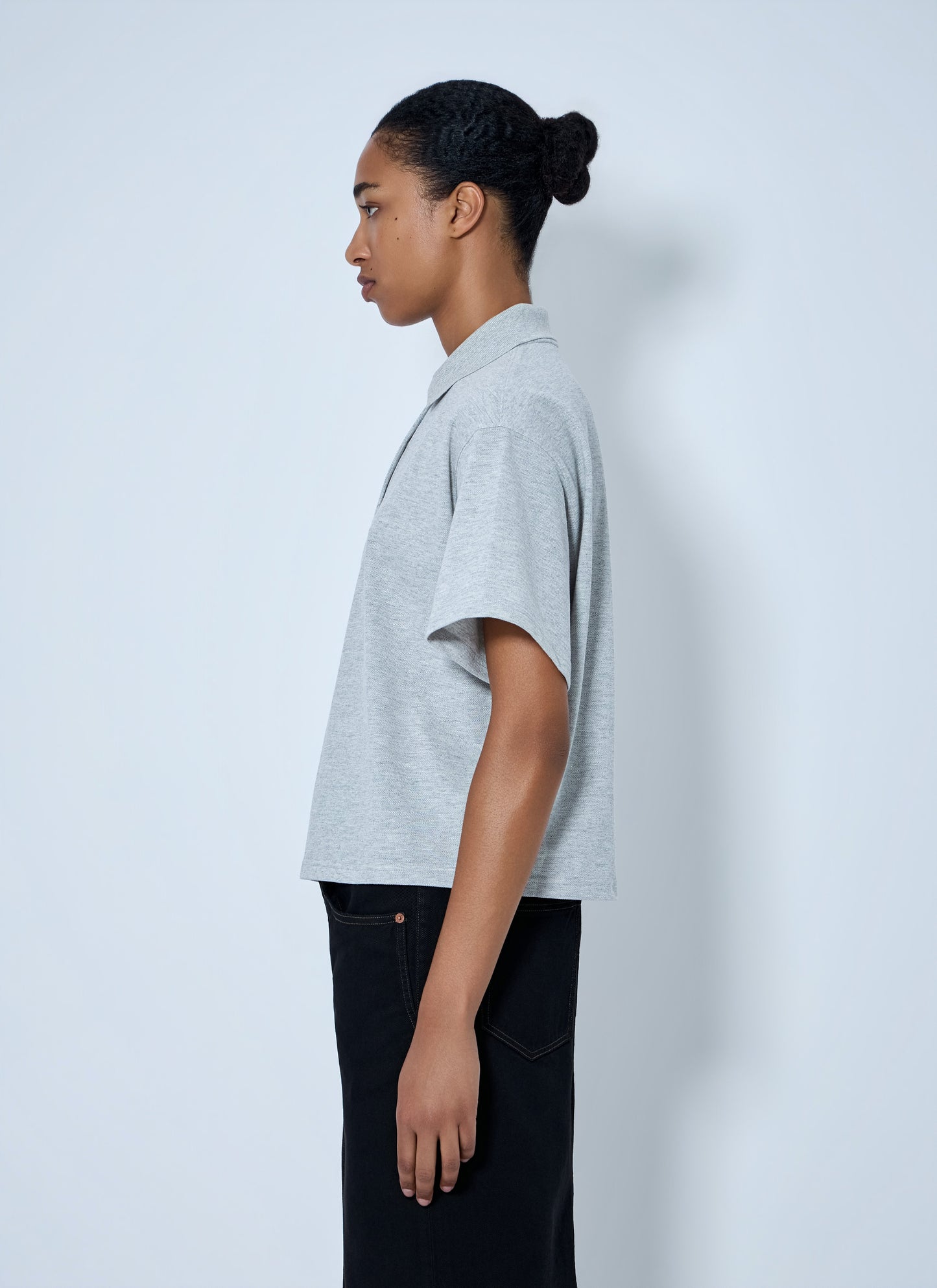 Saint Laurent Women Short Sleeve Polo Shirt SAINT LAURENT