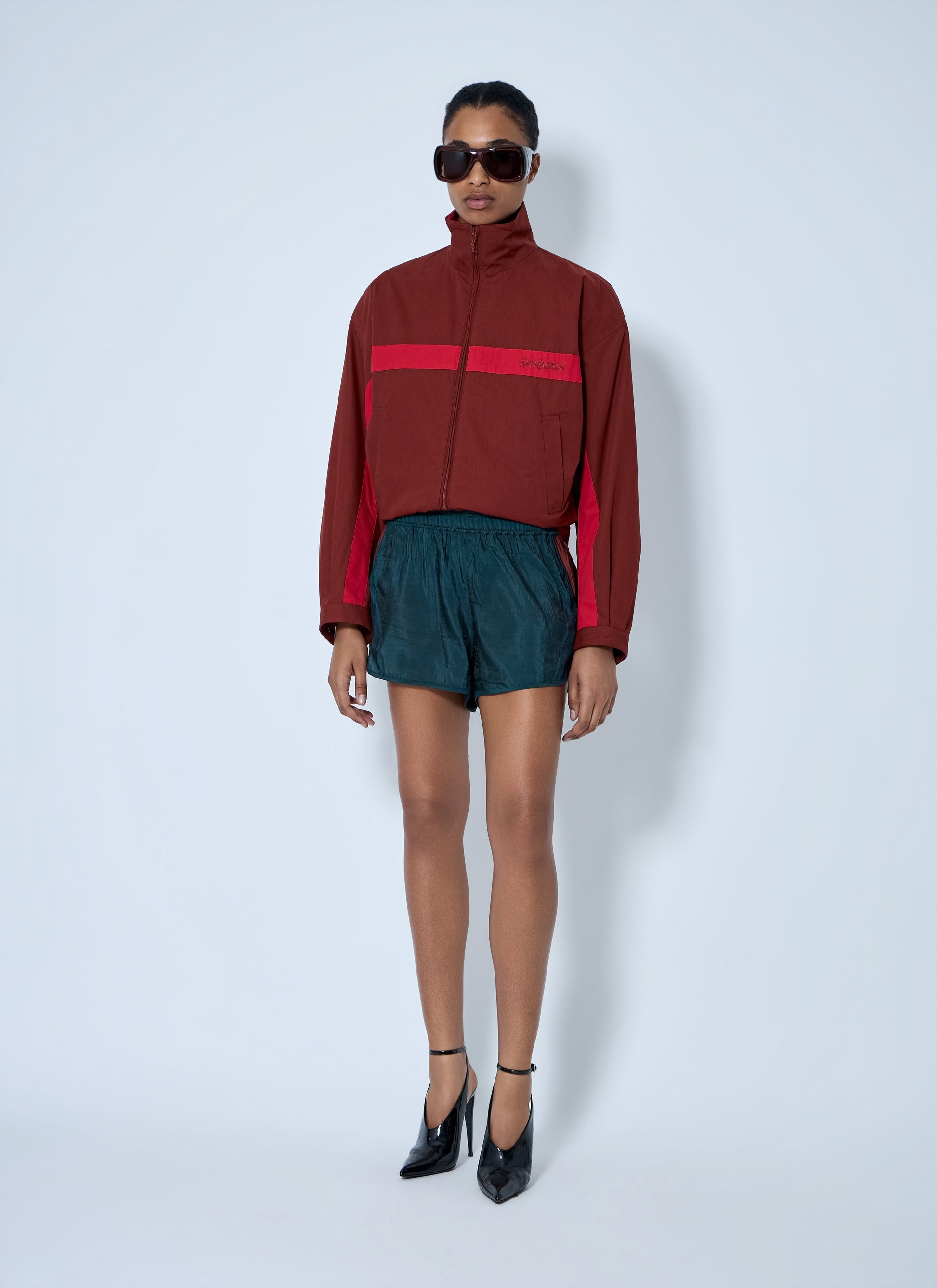 Saint Laurent Women High-Neck Zip Jacket SAINT LAURENT