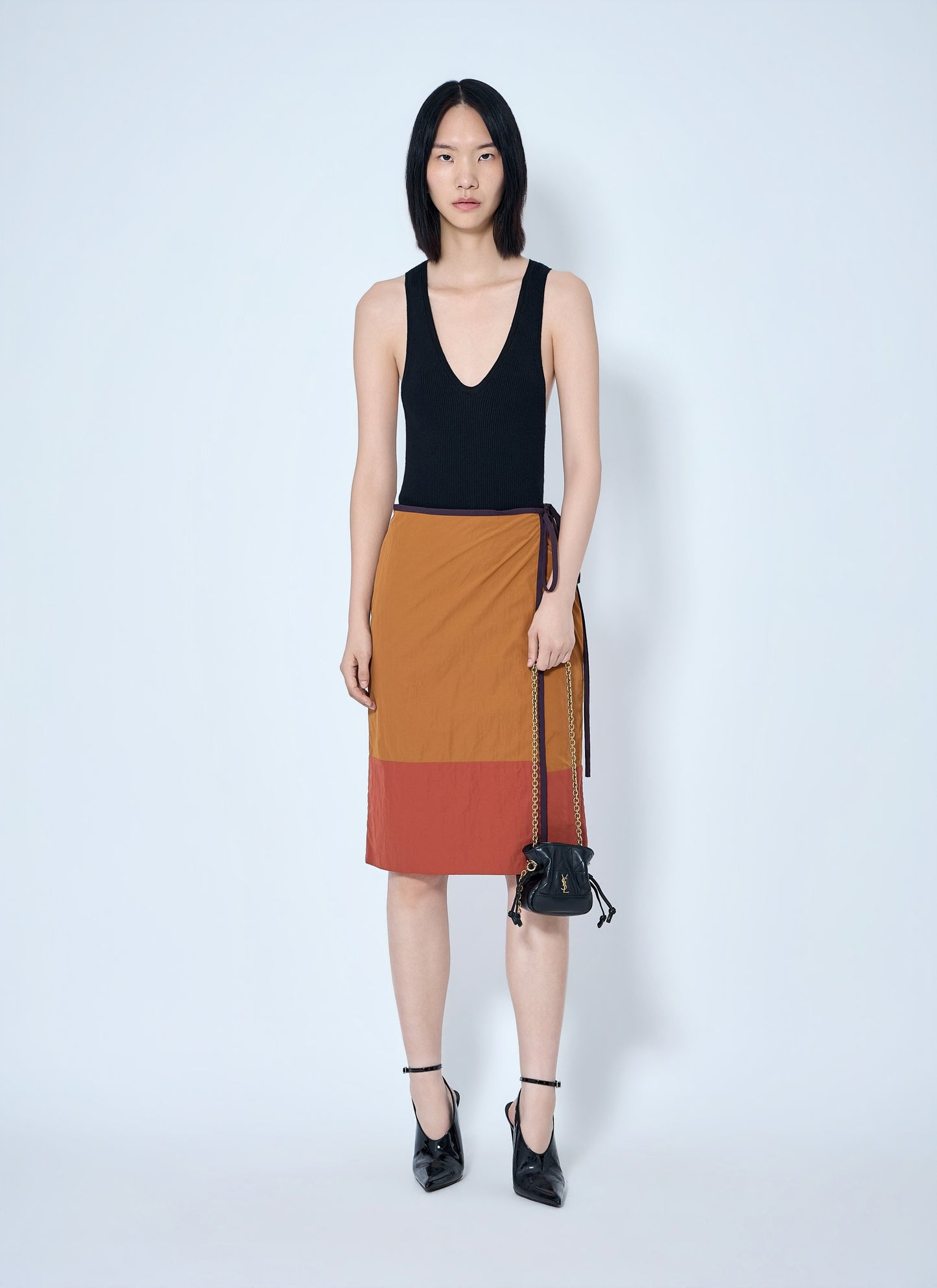 Saint Laurent Women Wrap-Tie Skirt SAINT LAURENT
