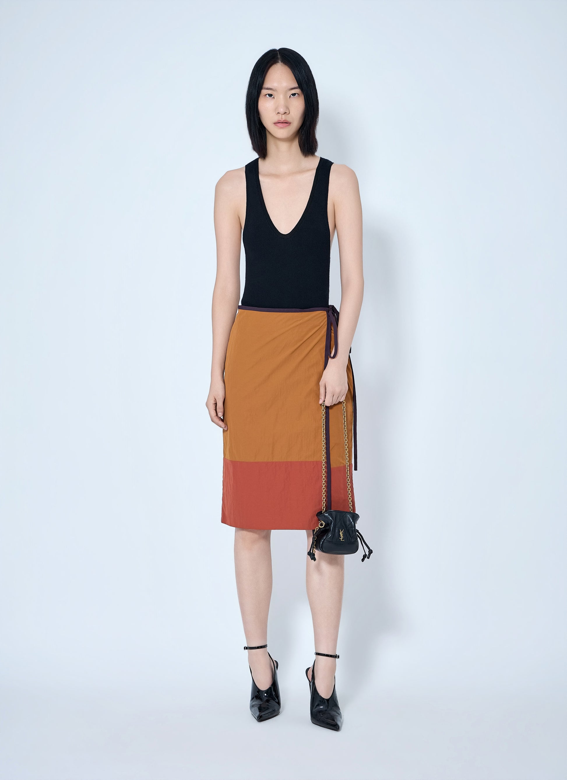 Saint Laurent Women Wrap-Tie Skirt SAINT LAURENT