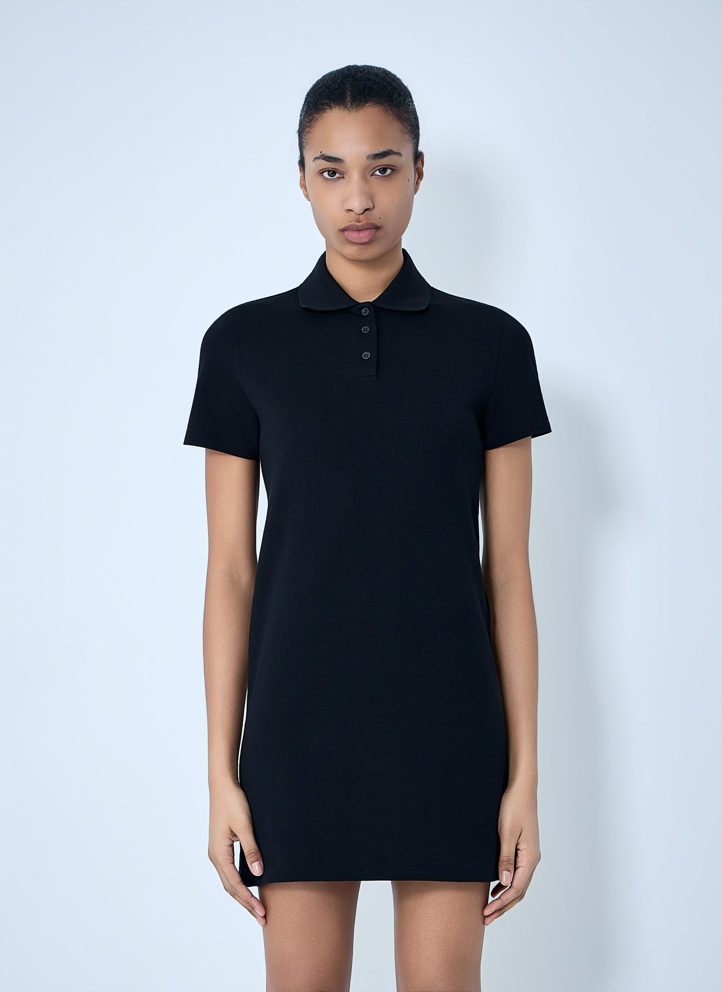 Saint Laurent Women Polo Mini Dress SAINT LAURENT