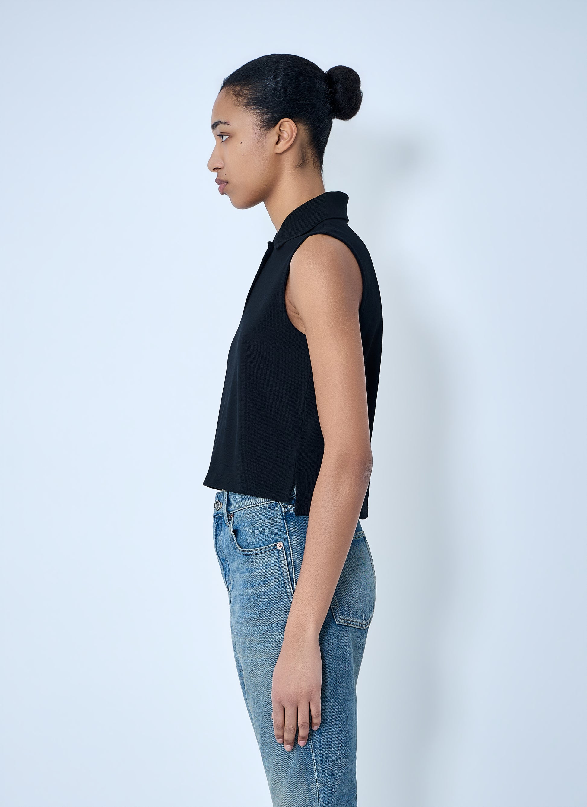 Saint Laurent Women Cassandre Polo Shirt SAINT LAURENT
