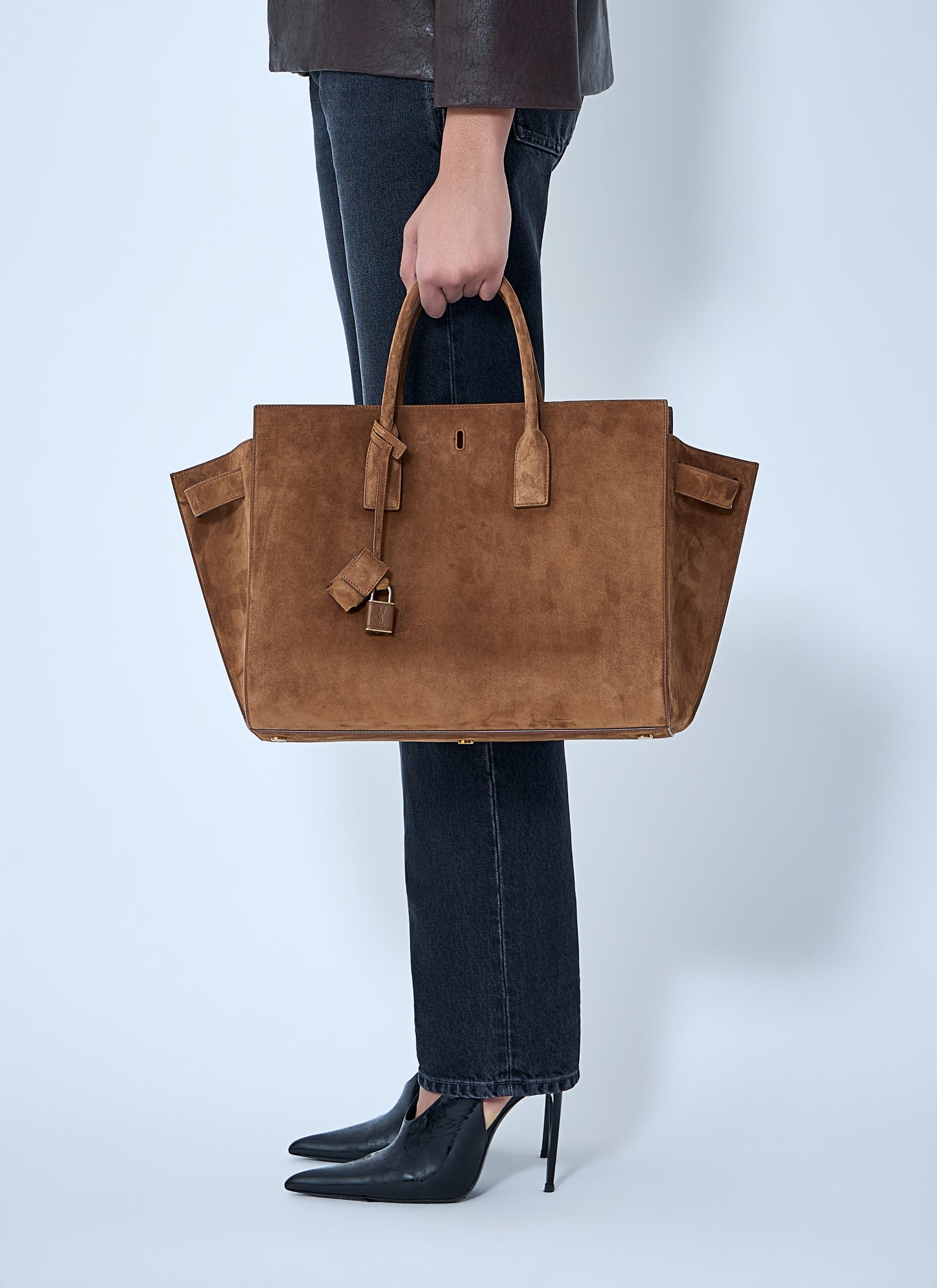 Saint Laurent Women Sac De Jour Suede Handbag SAINT LAURENT