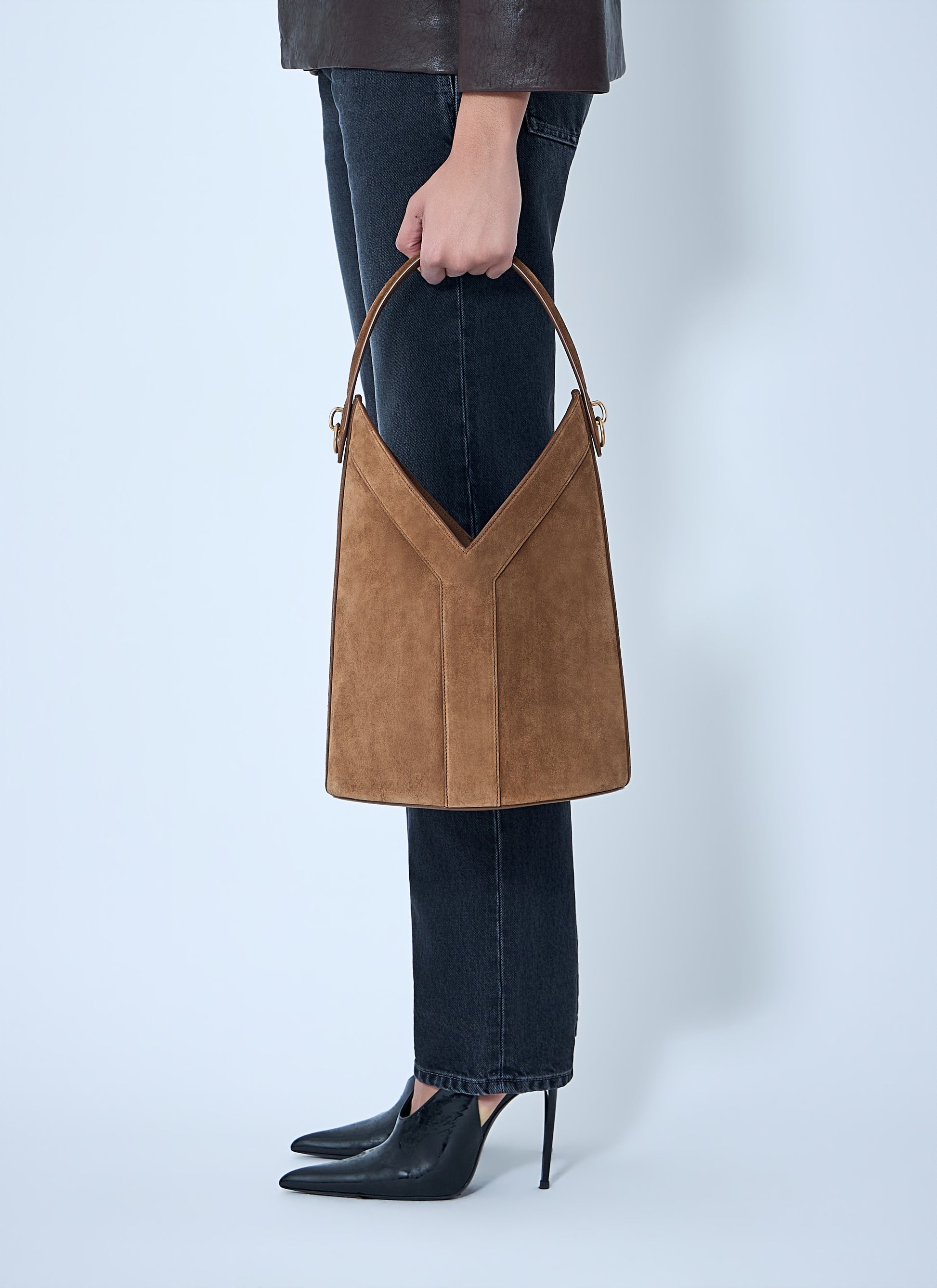 Saint Laurent Women Y Top-Handle Bucket Bag SAINT LAURENT