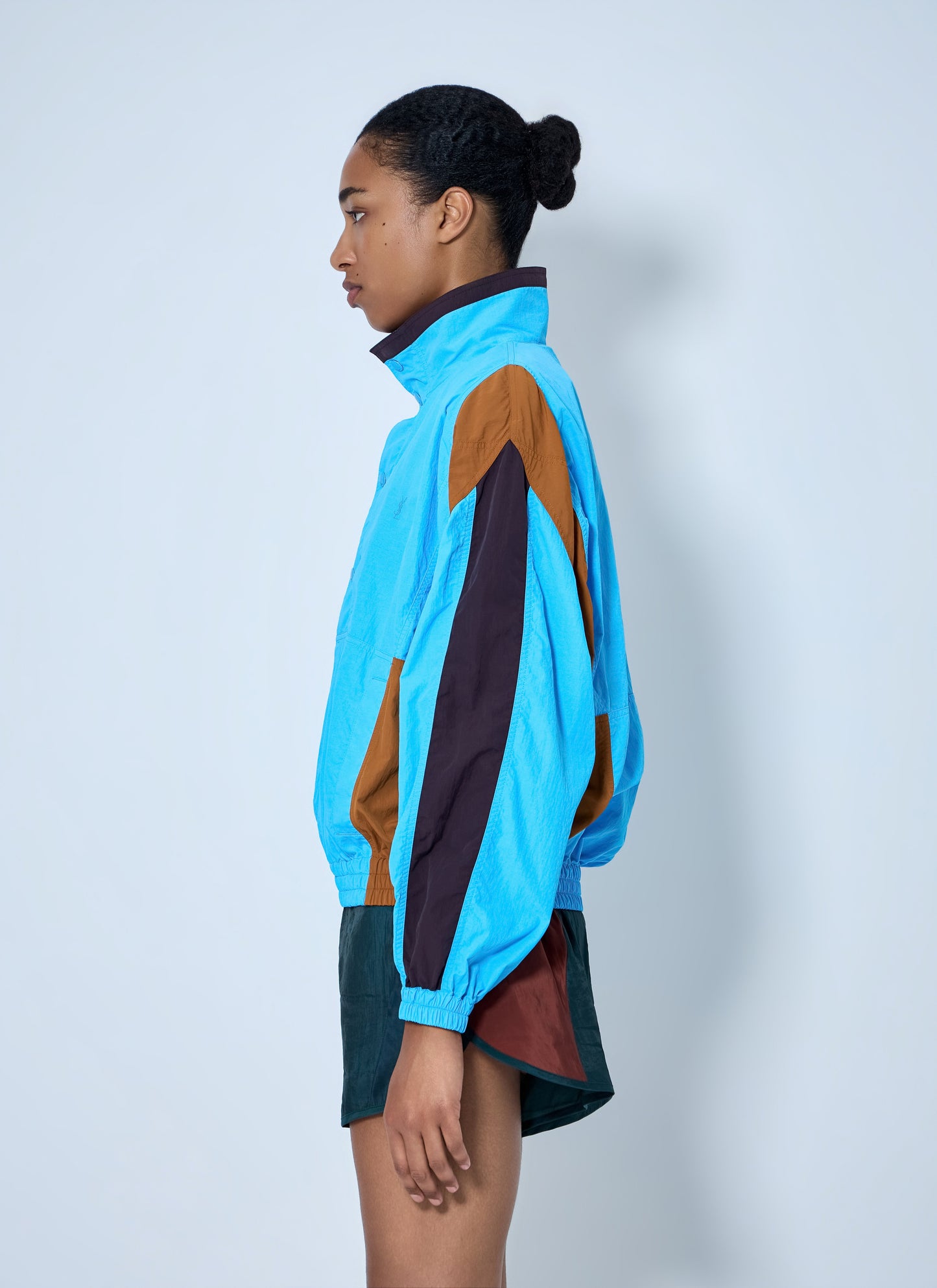 Saint Laurent Women High-Neck Windbreaker Jacket SAINT LAURENT