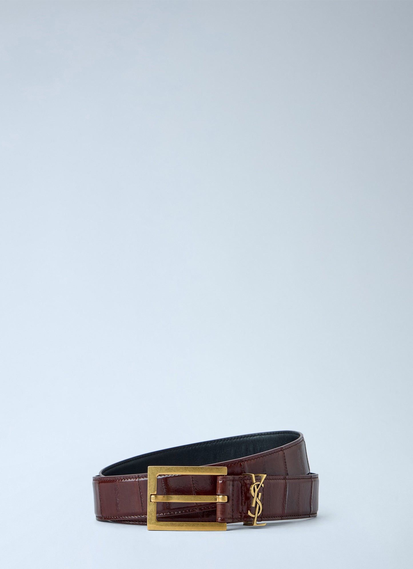 Saint Laurent Women Logo Buckle Leather Belt SAINT LAURENT