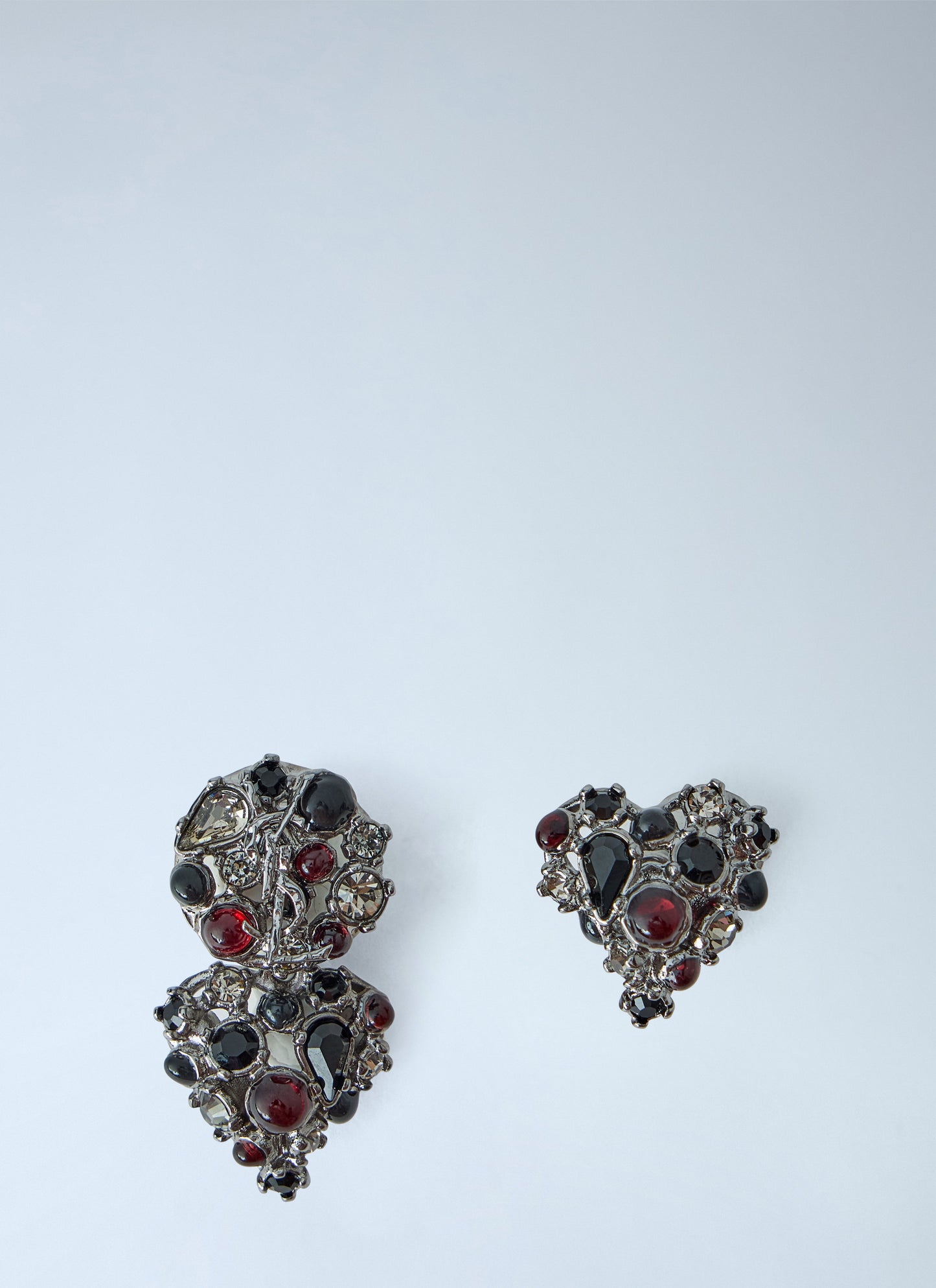 Saint Laurent Women Mini Favorite Heart Earrings SAINT LAURENT