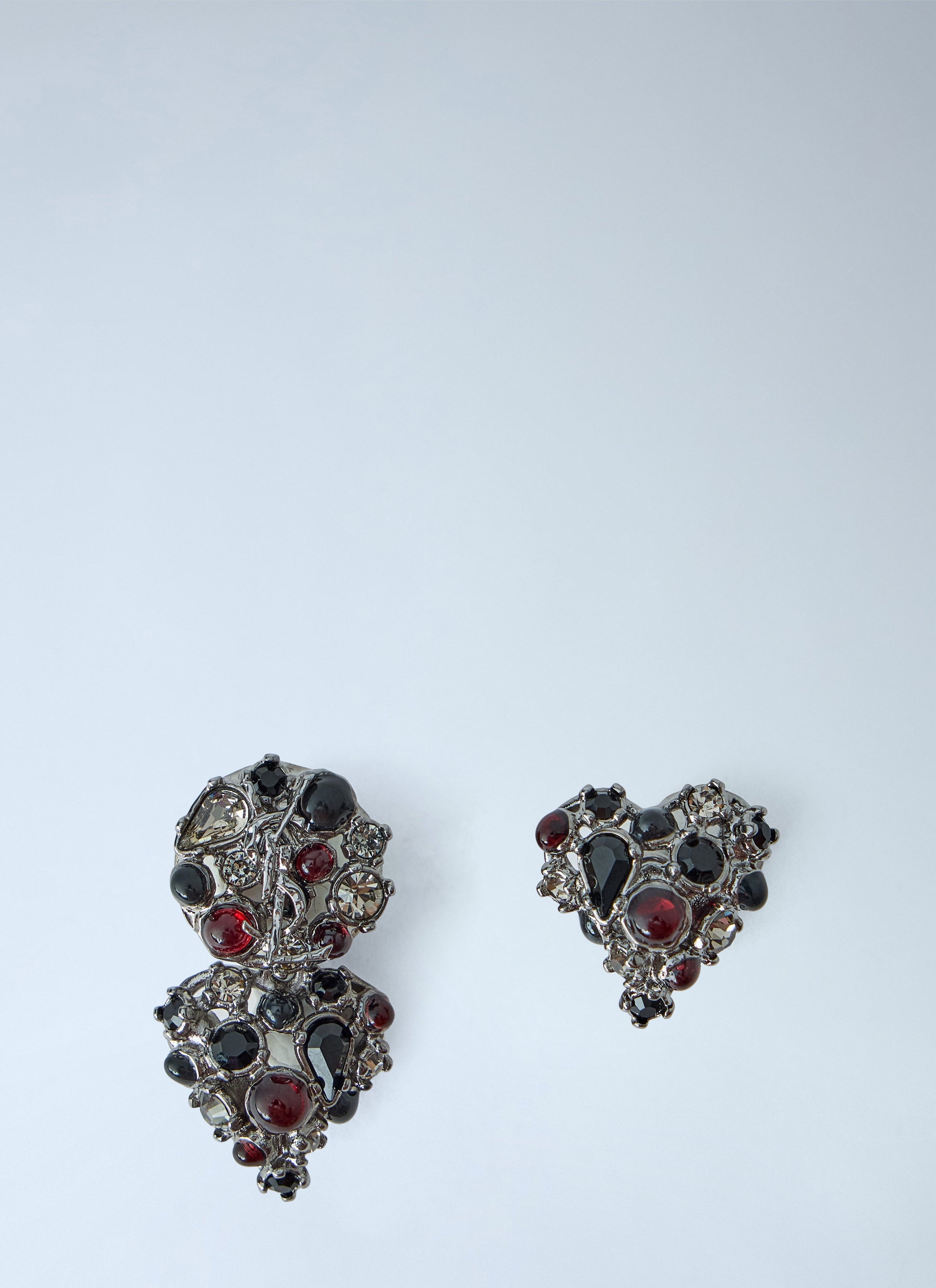 Saint Laurent Women Mini Favorite Heart Earrings SAINT LAURENT