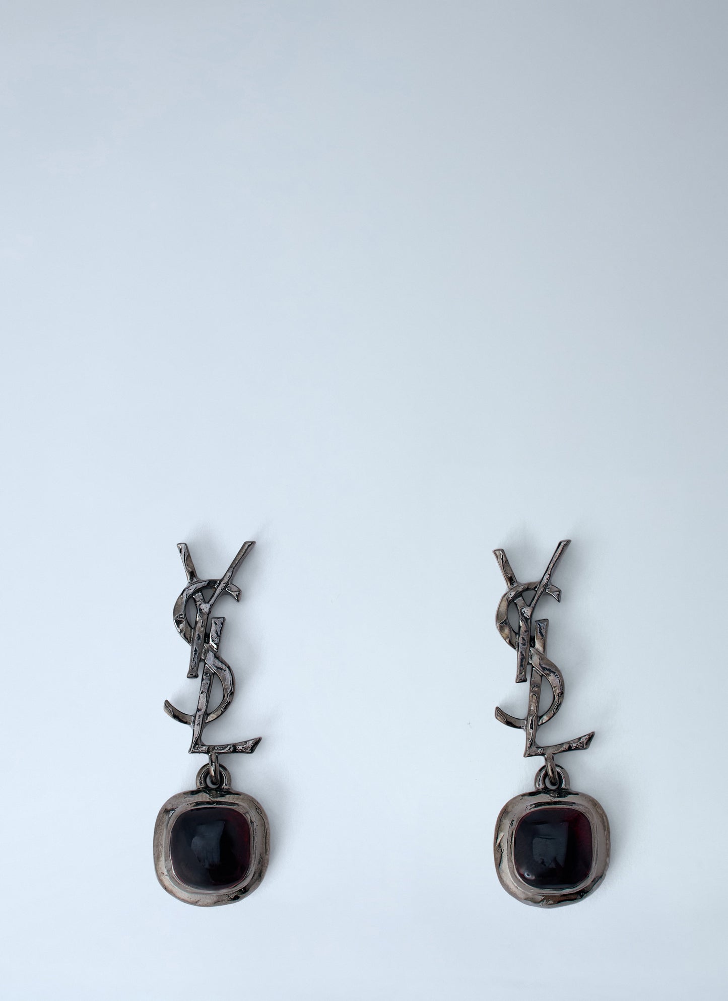 Saint Laurent Women Mini Cabochon Earrings SAINT LAURENT