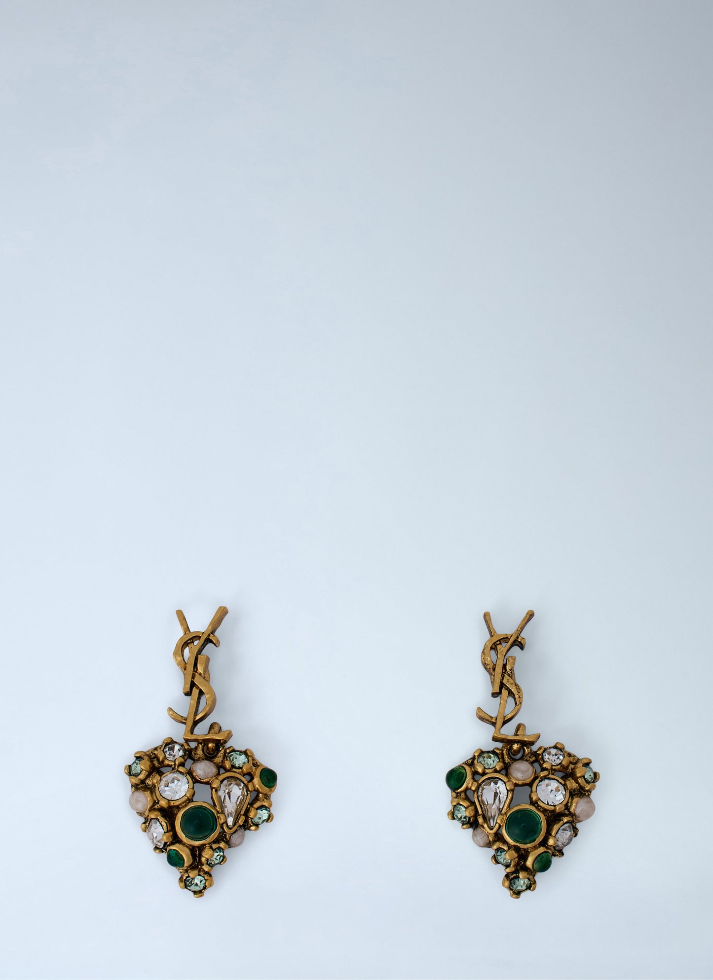 Saint Laurent Women Embellished Drop Earrings SAINT LAURENT