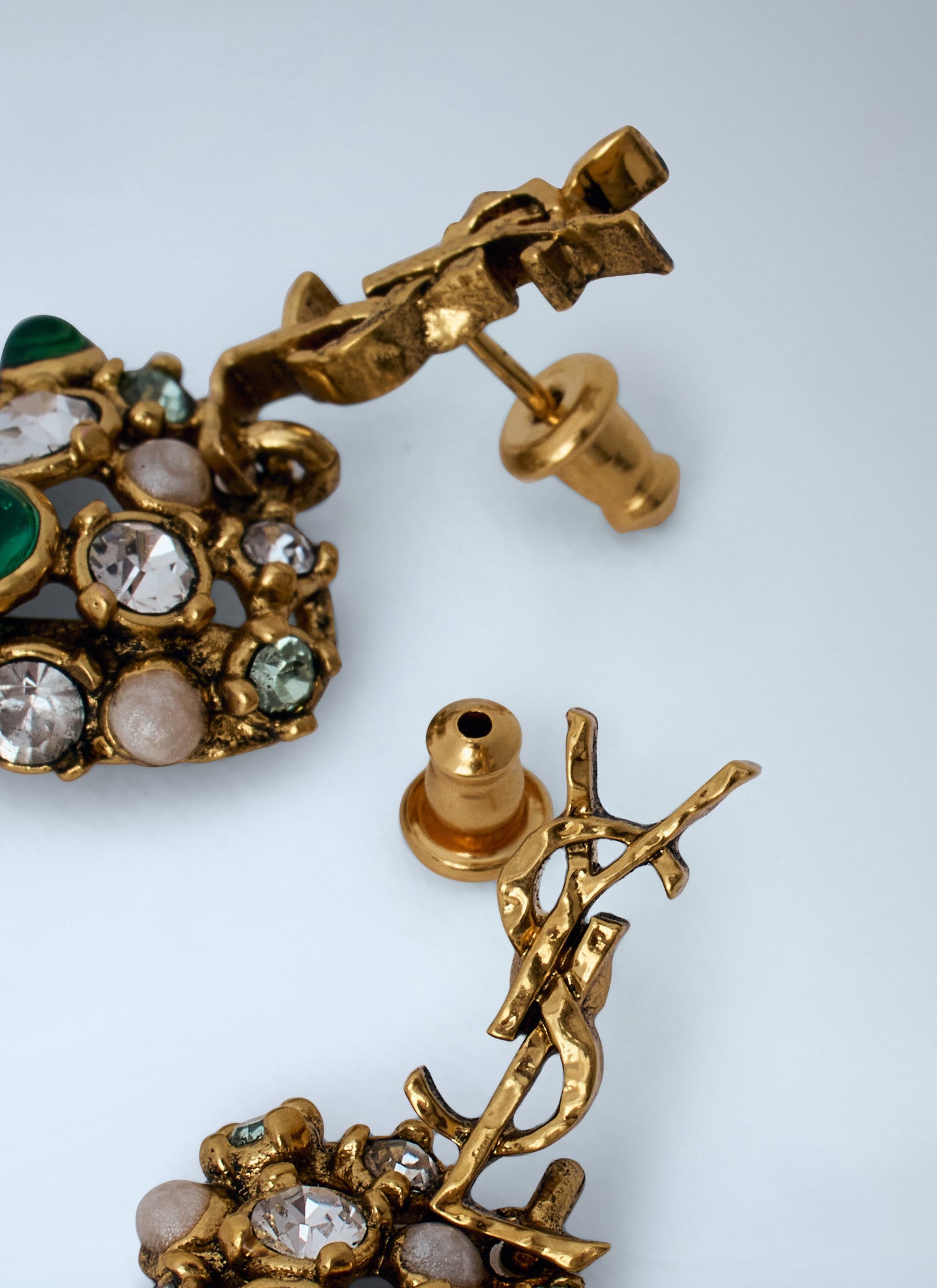Saint Laurent Women Embellished Drop Earrings SAINT LAURENT