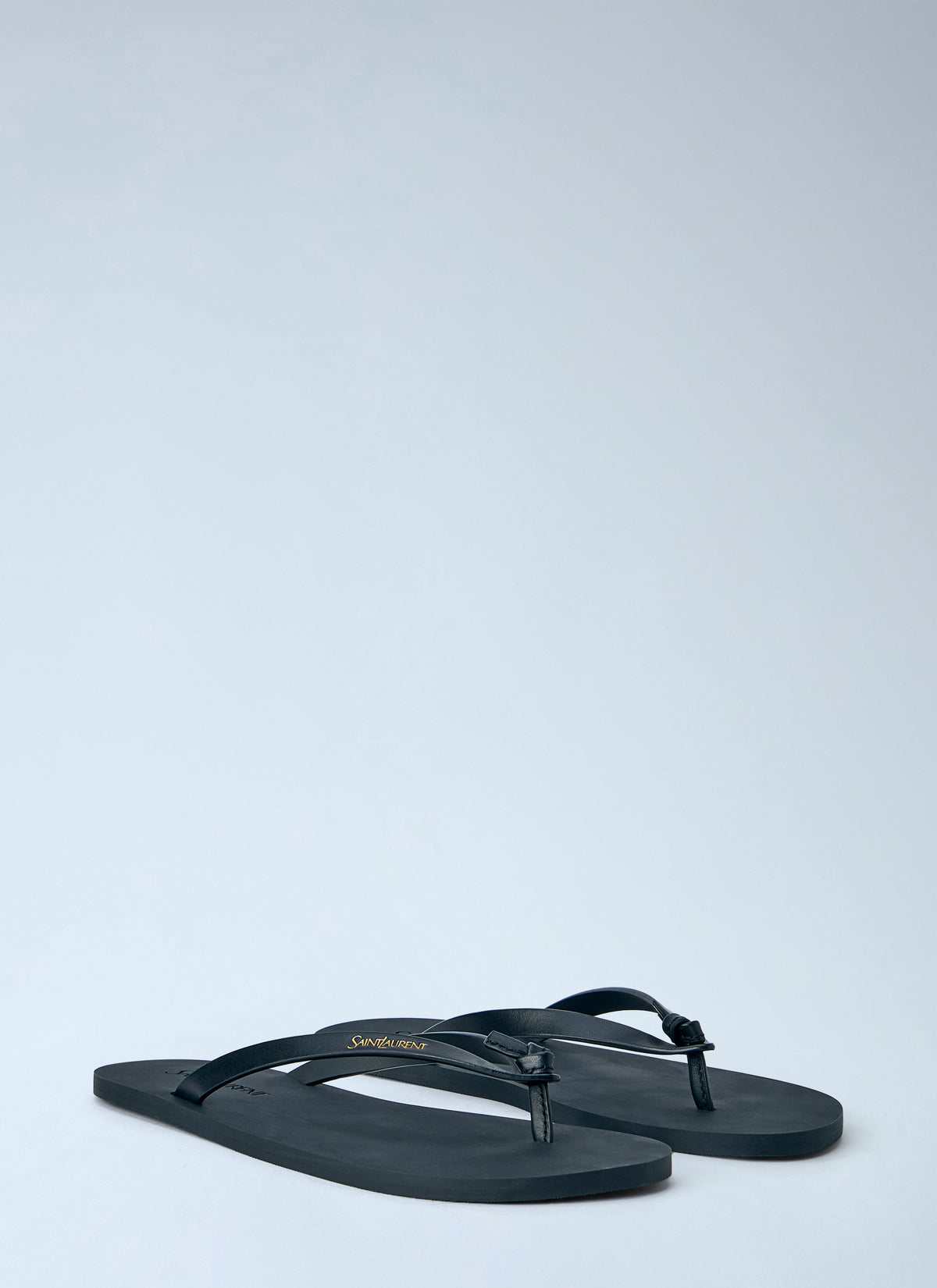 Saint Laurent Women Pool Leather Thong Sandals SAINT LAURENT