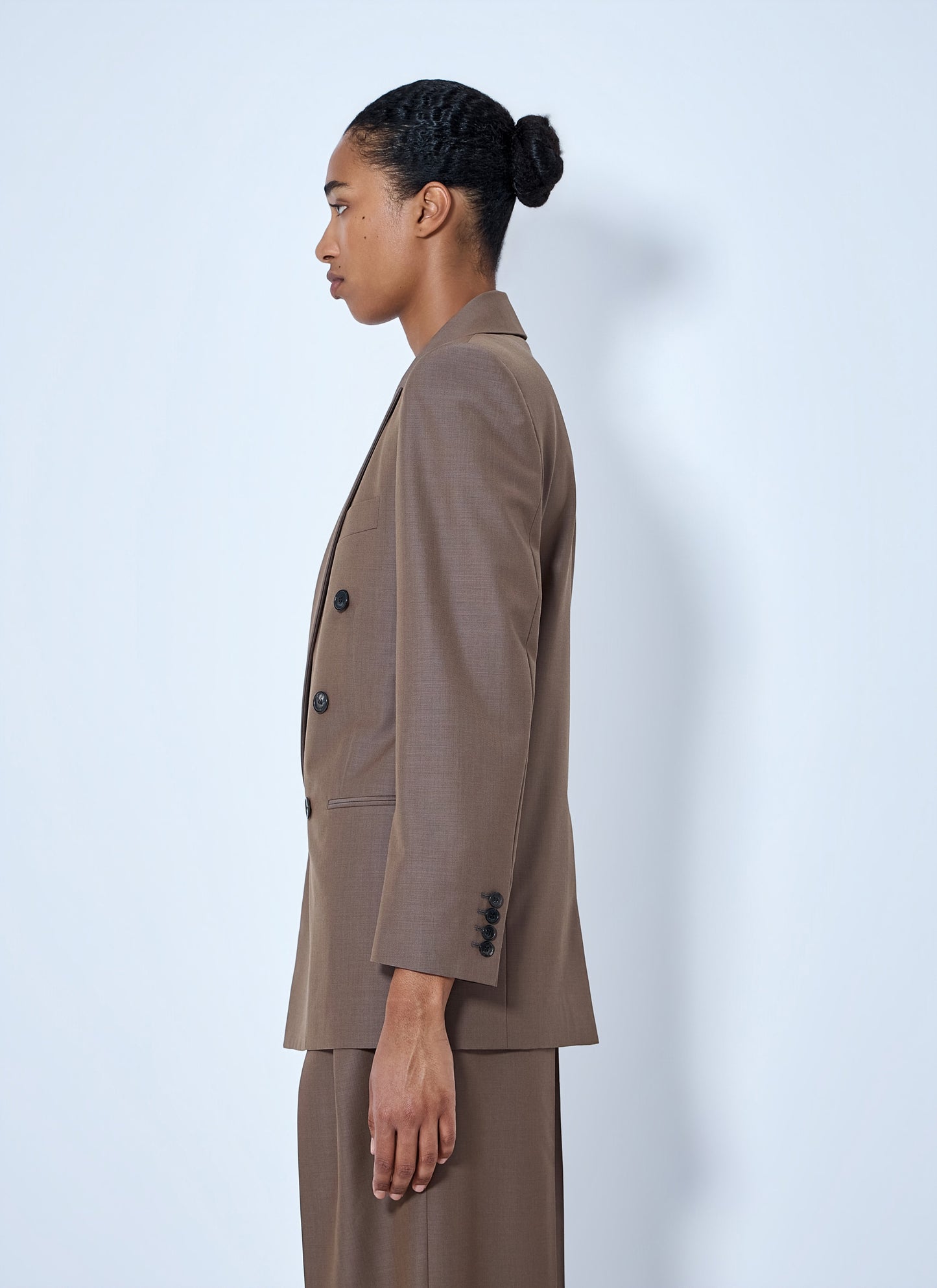 Saint Laurent Women Double-Breasted Wool Blazer SAINT LAURENT