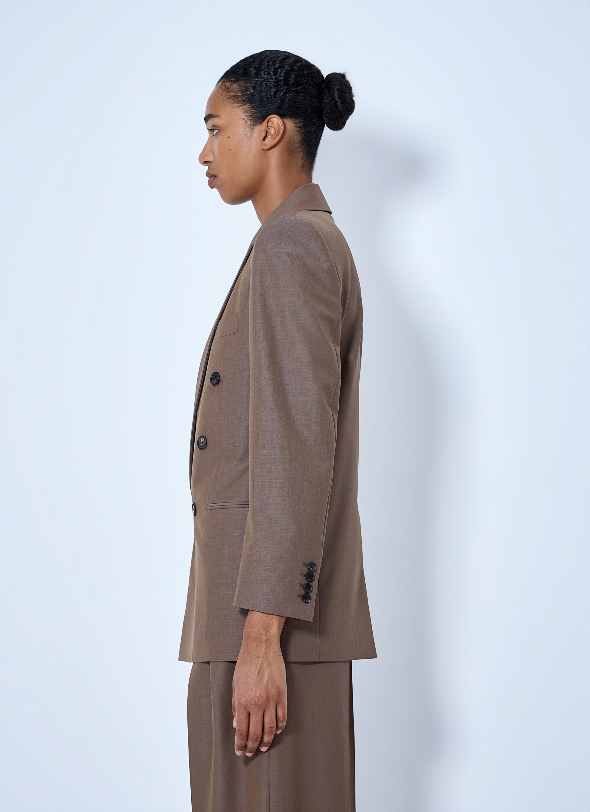Saint Laurent Women Double-Breasted Wool Blazer SAINT LAURENT