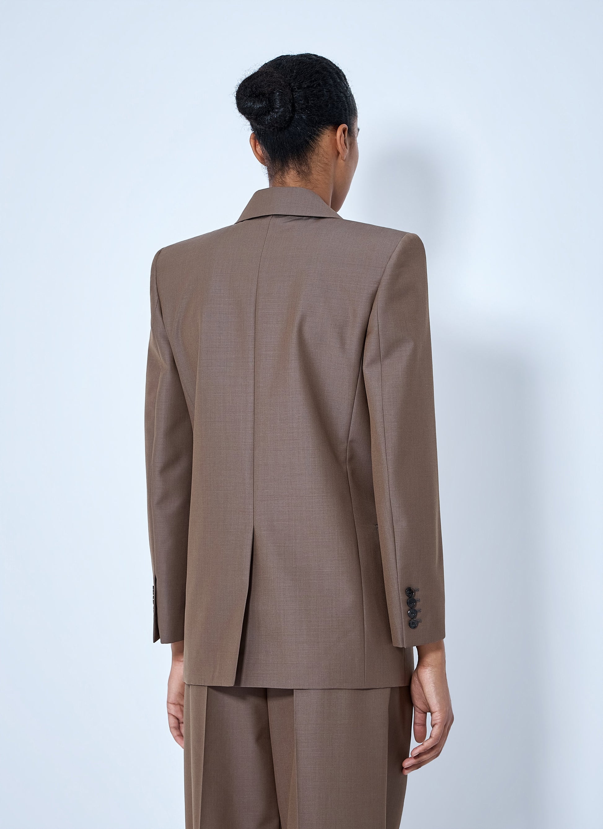 Saint Laurent Women Double-Breasted Wool Blazer SAINT LAURENT