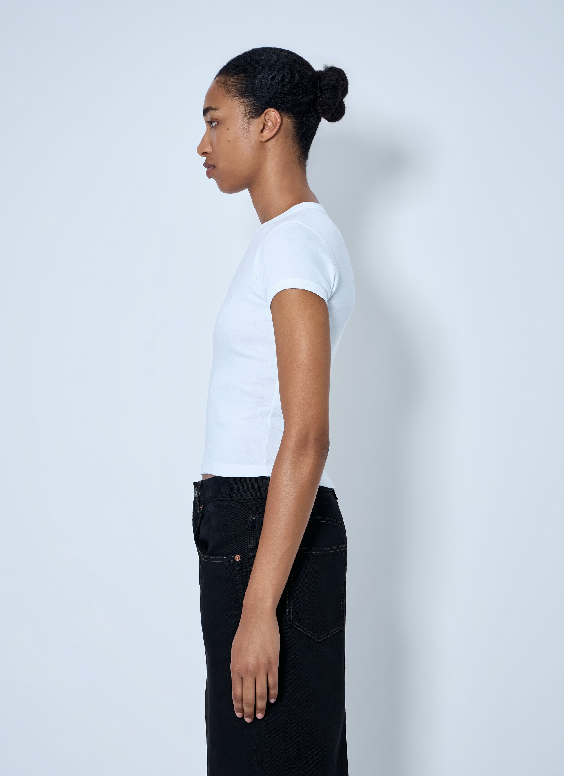 Saint Laurent Women Cotton Jersey T-Shirt SAINT LAURENT