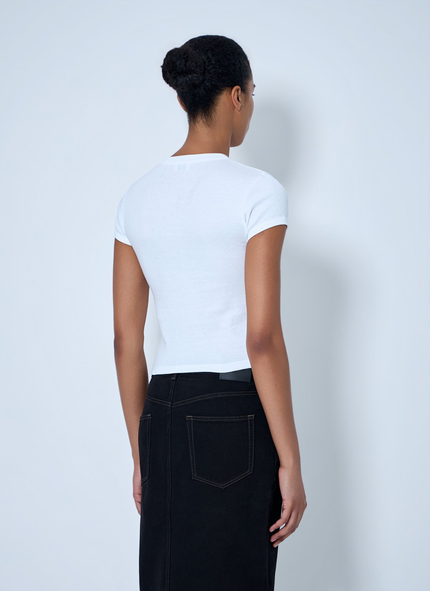 Saint Laurent Women Cotton Jersey T-Shirt SAINT LAURENT