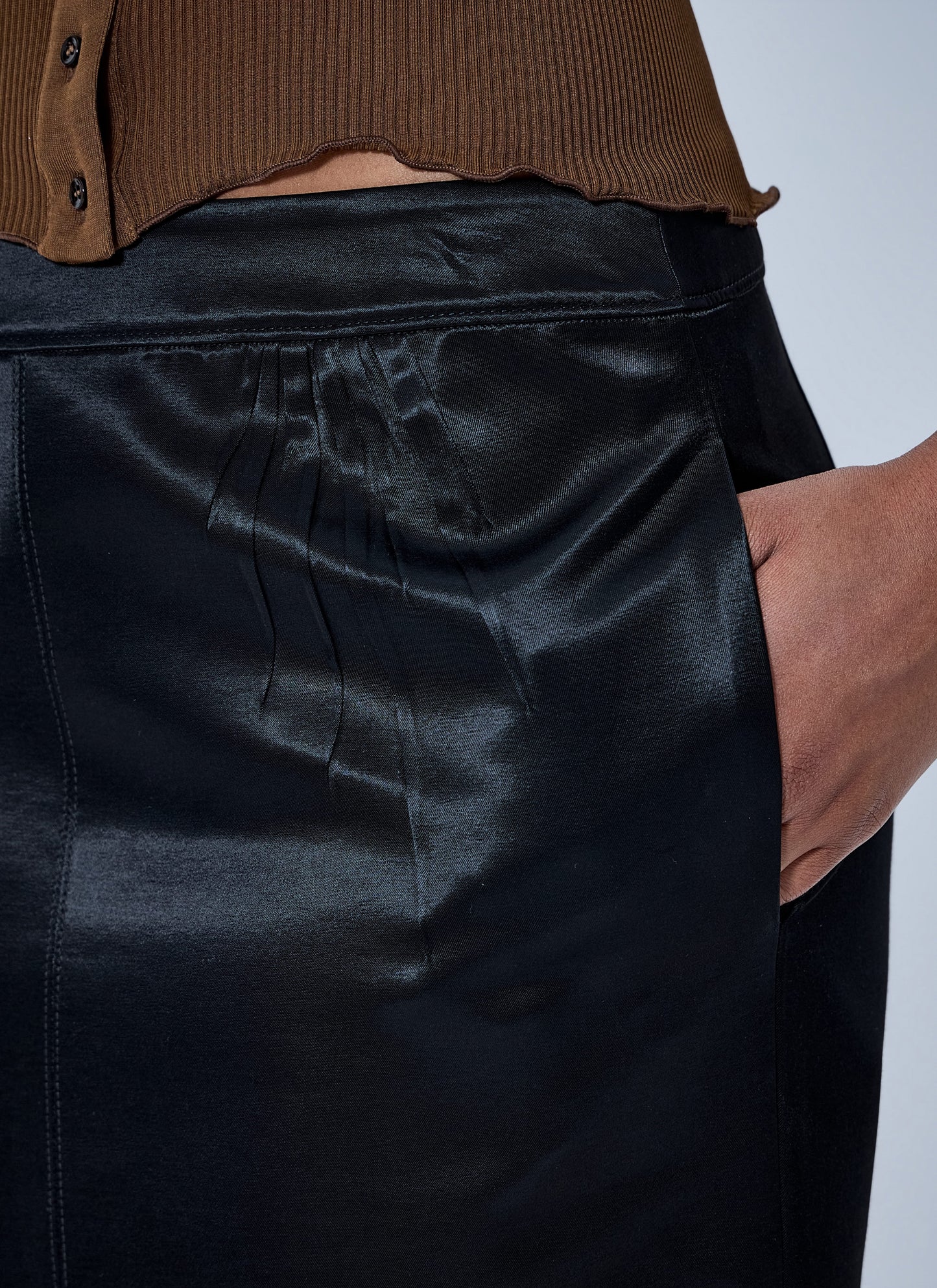 Saint Laurent Women Cassandre Pencil Skirt SAINT LAURENT