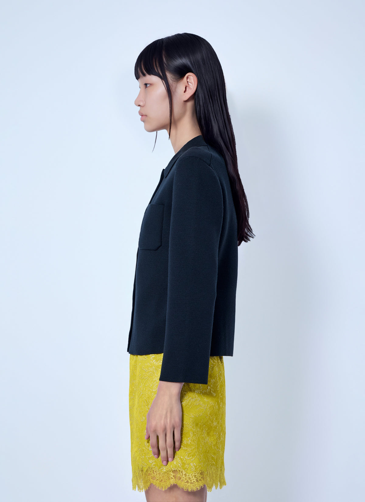 Saint Laurent Women Wool Polo Cardigan SAINT LAURENT