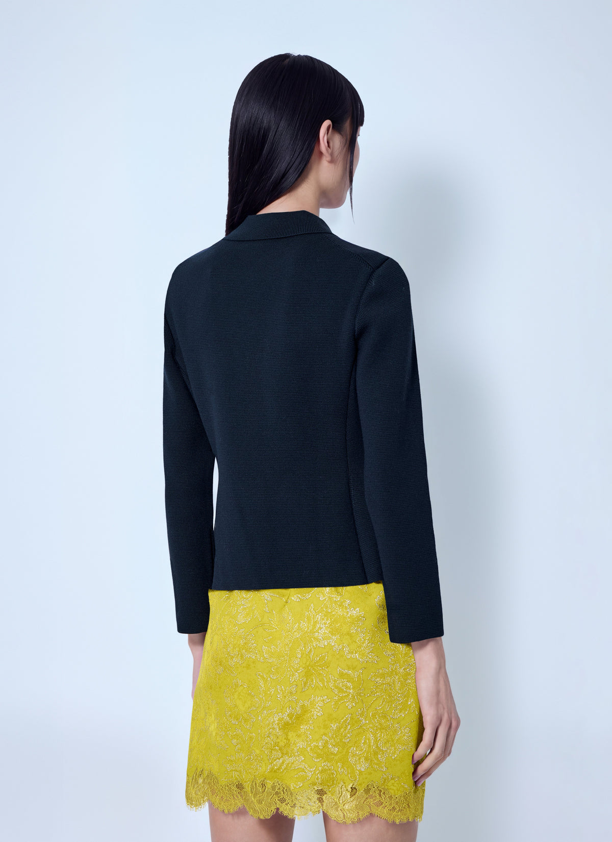 Saint Laurent Women Wool Polo Cardigan SAINT LAURENT
