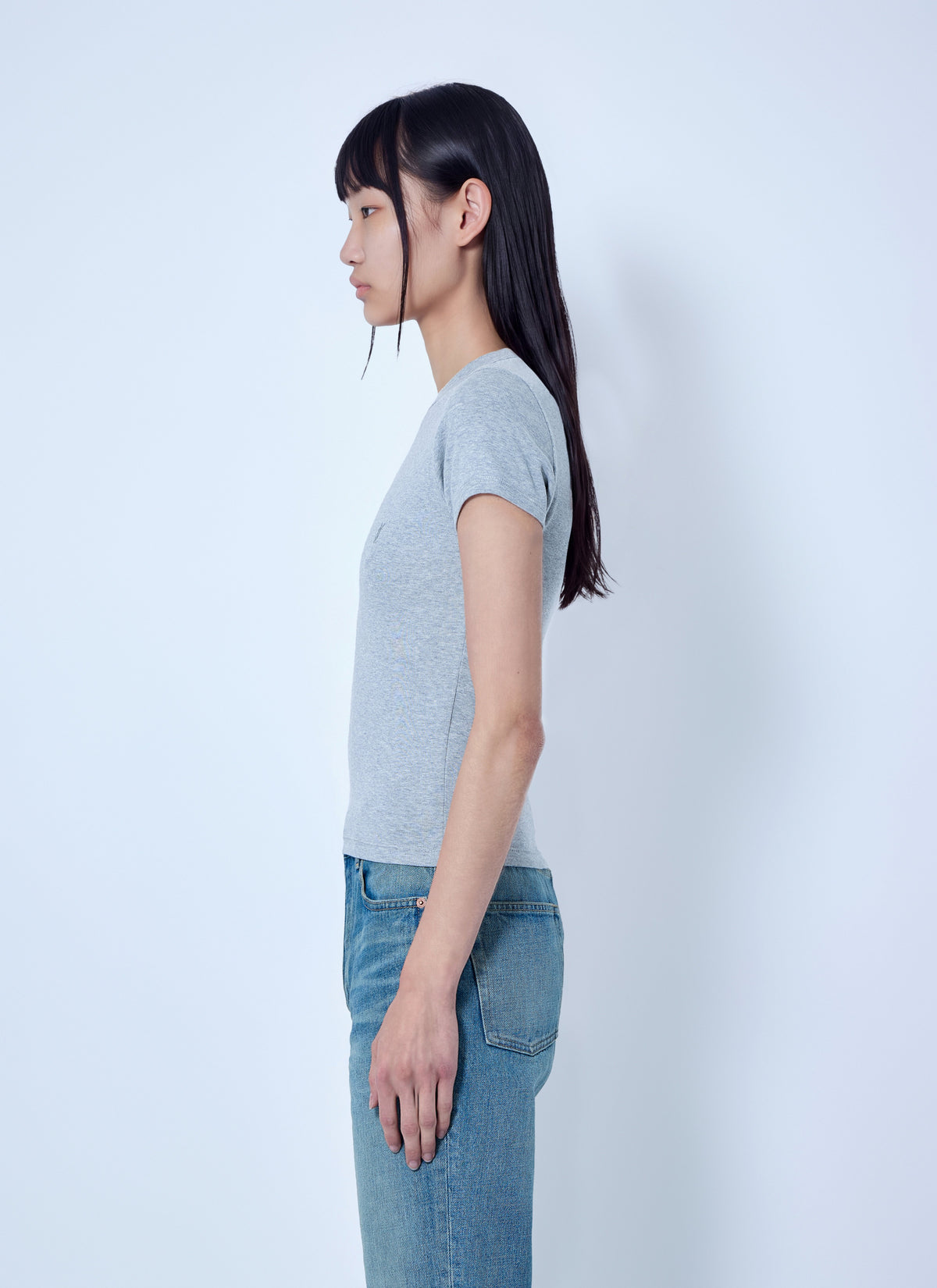 Saint Laurent Women Cassandre Fitted T-Shirt SAINT LAURENT