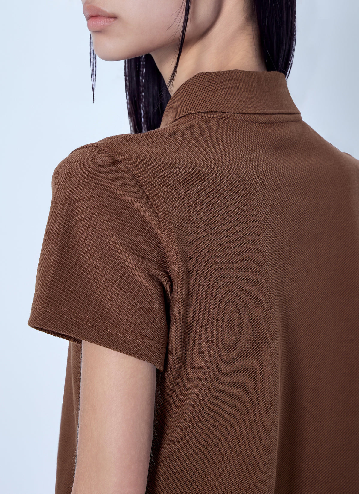 Saint Laurent Women Cassandre Cropped Polo Shirt SAINT LAURENT