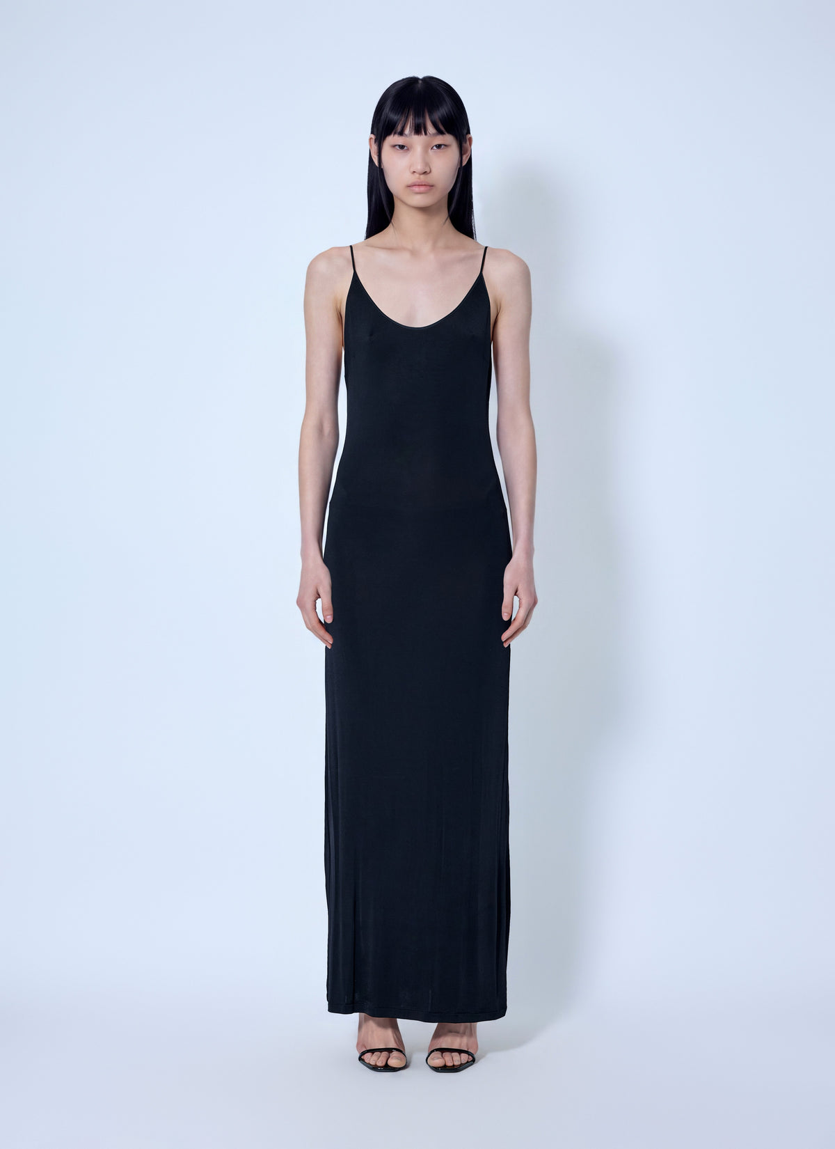 Saint Laurent Women Cassandre Chain Backless Dress SAINT LAURENT