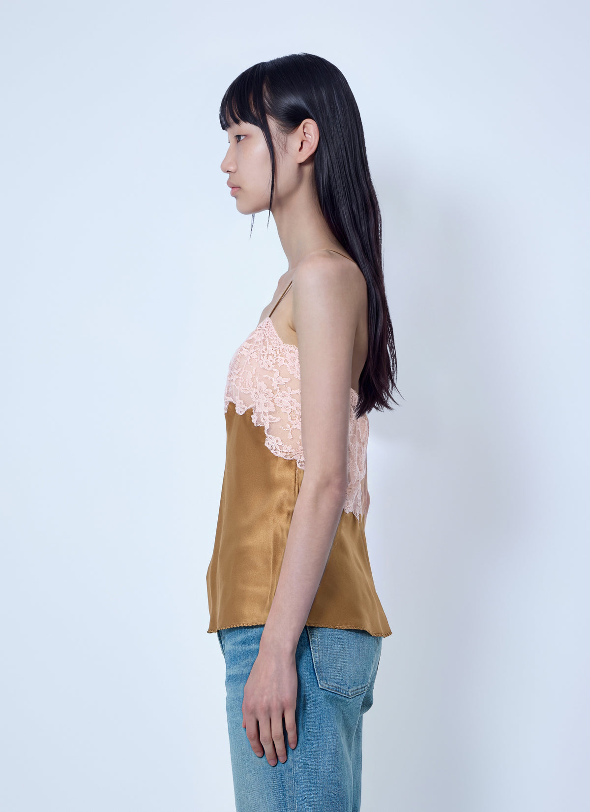 Saint Laurent Women Lace Camisole Top SAINT LAURENT