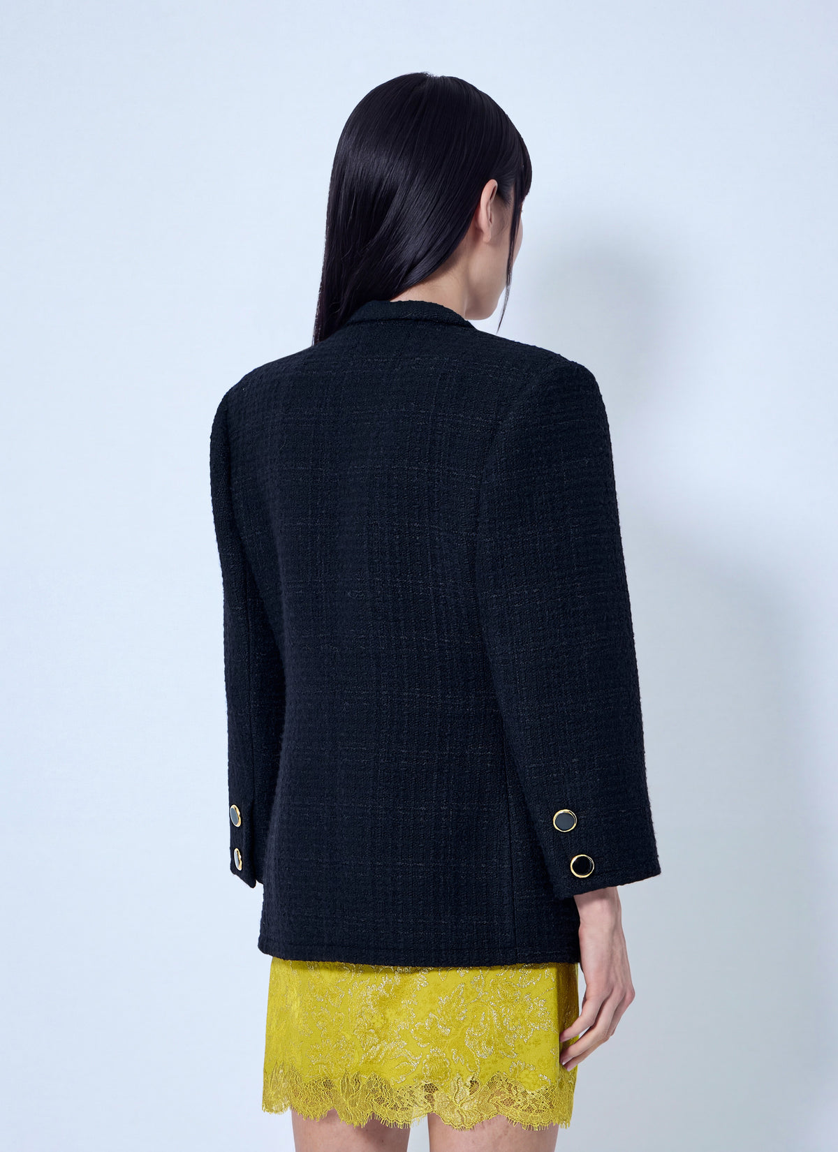 Saint Laurent Women Single-Breasted Jacket In Tweed SAINT LAURENT