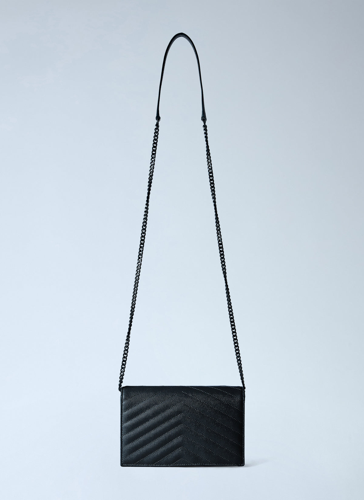 Saint Laurent Women Cassandre Envelope Chain Wallet In Grain De Poudre Leather SAINT LAURENT
