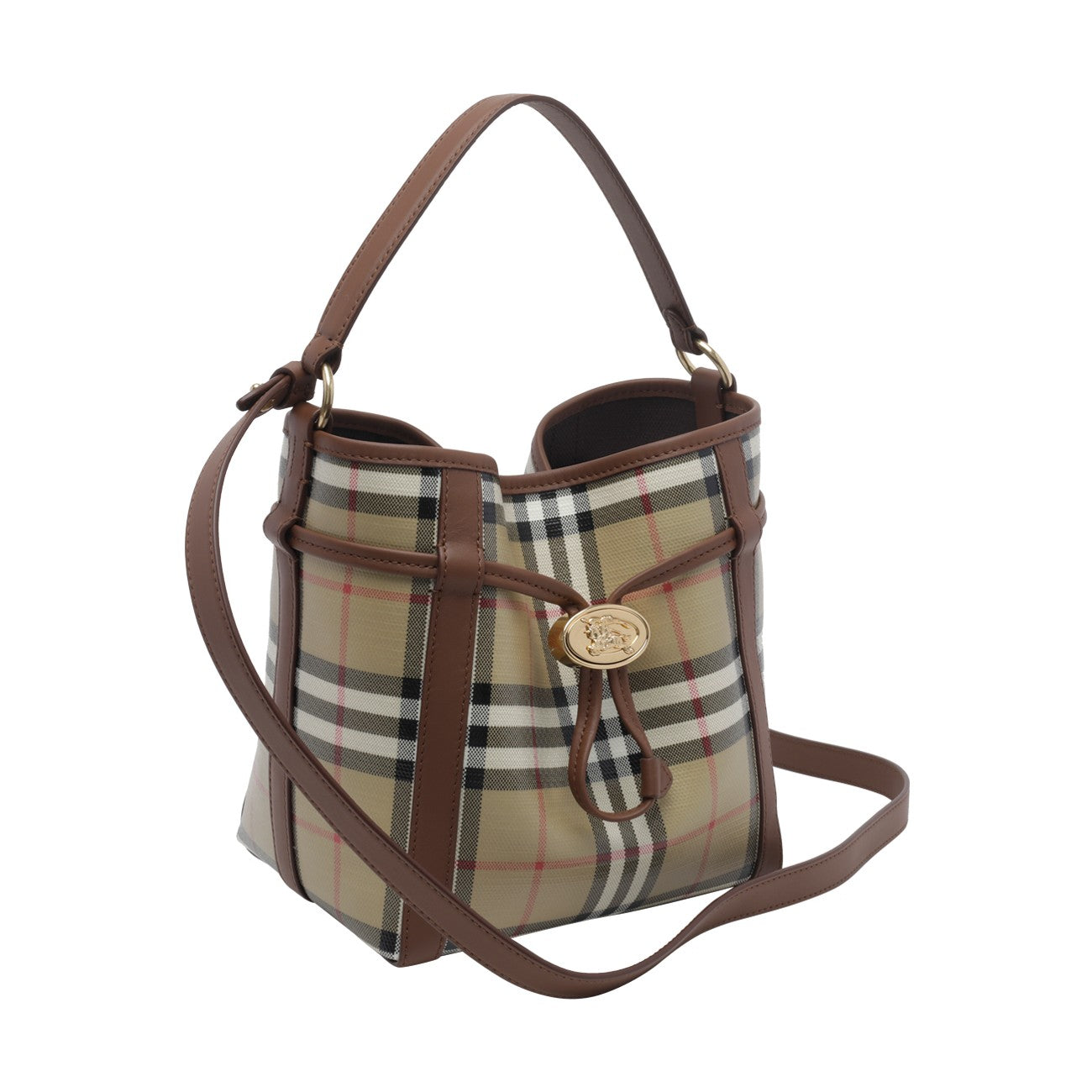 Burberry Women Small Check Bucket Bag BURBERRY