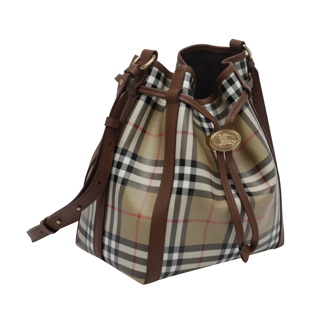 Burberry Women Small Check Bucket Bag BURBERRY