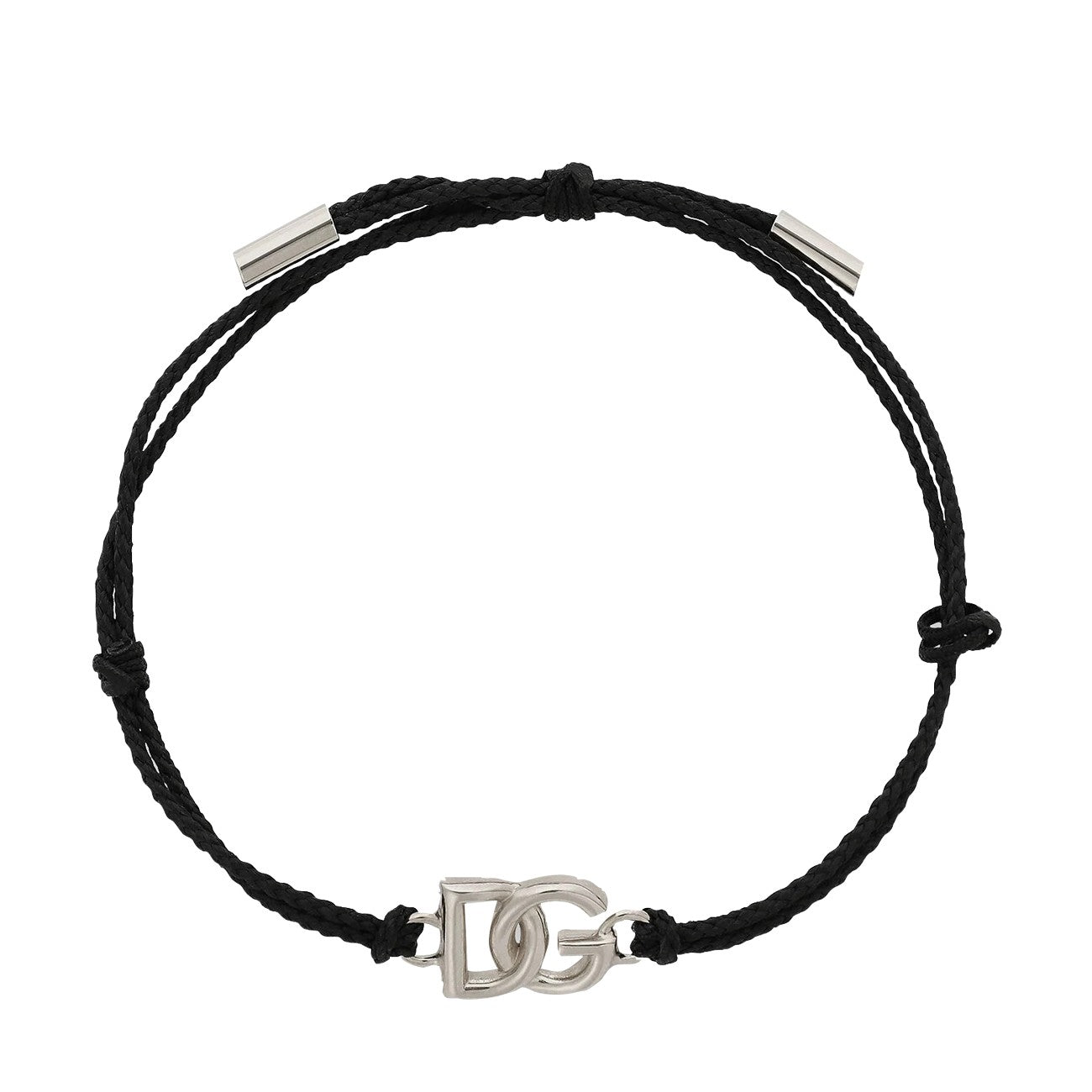 Dolce&Gabbana Men Small Dg Logo Cord Bracelet DOLCE & GABBANA