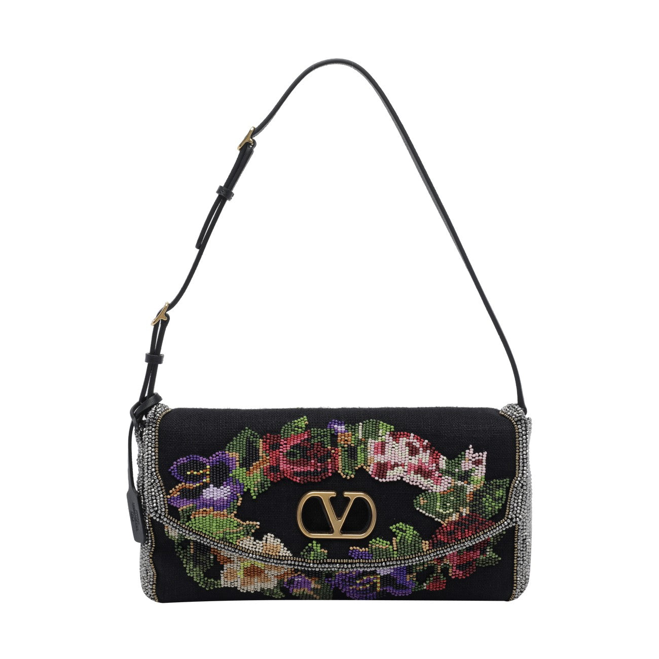 Valentino Garavani Women Small Embroidered Devain Shoulder Bag VALENTINO GARAVANI