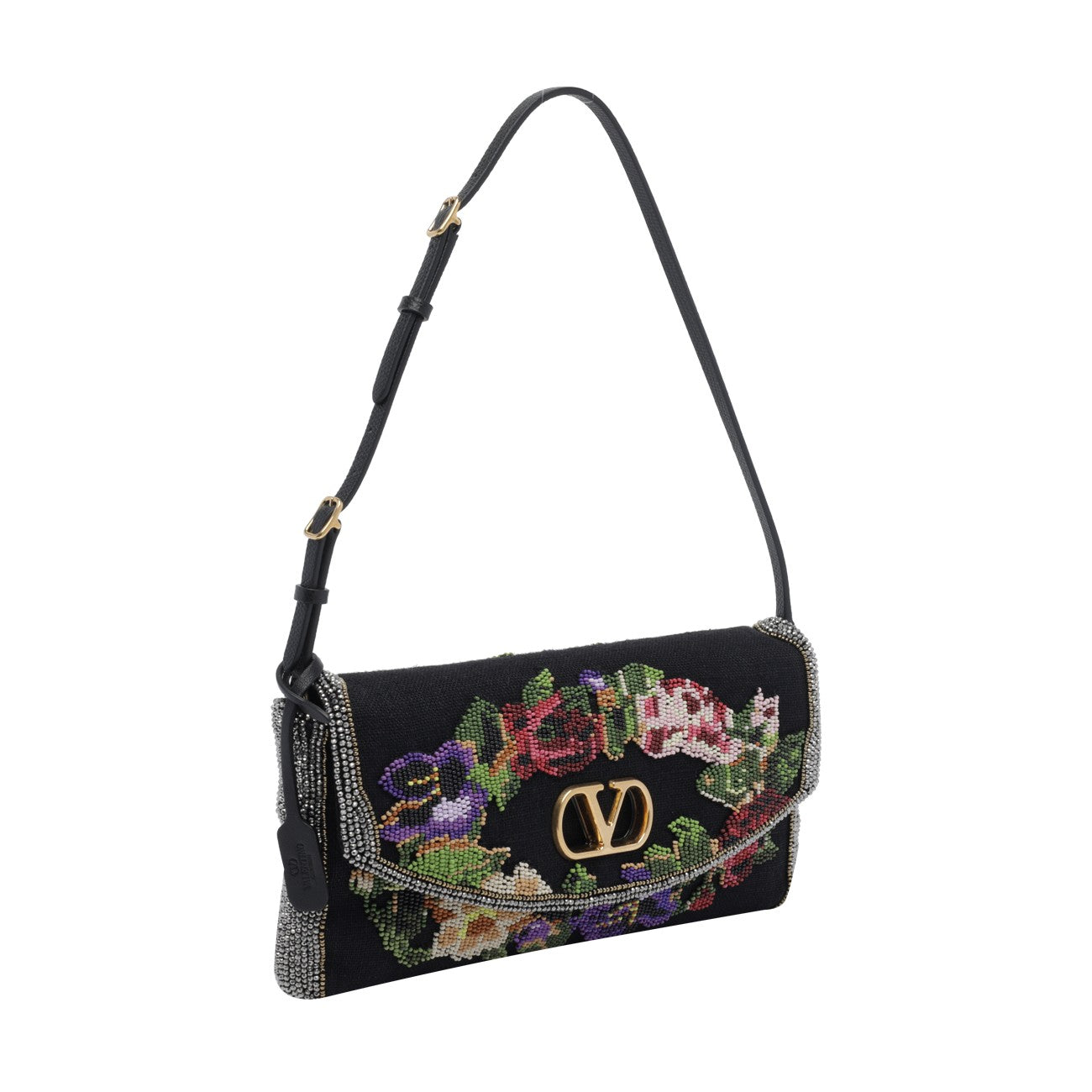 Valentino Garavani Women Small Embroidered Devain Shoulder Bag VALENTINO GARAVANI