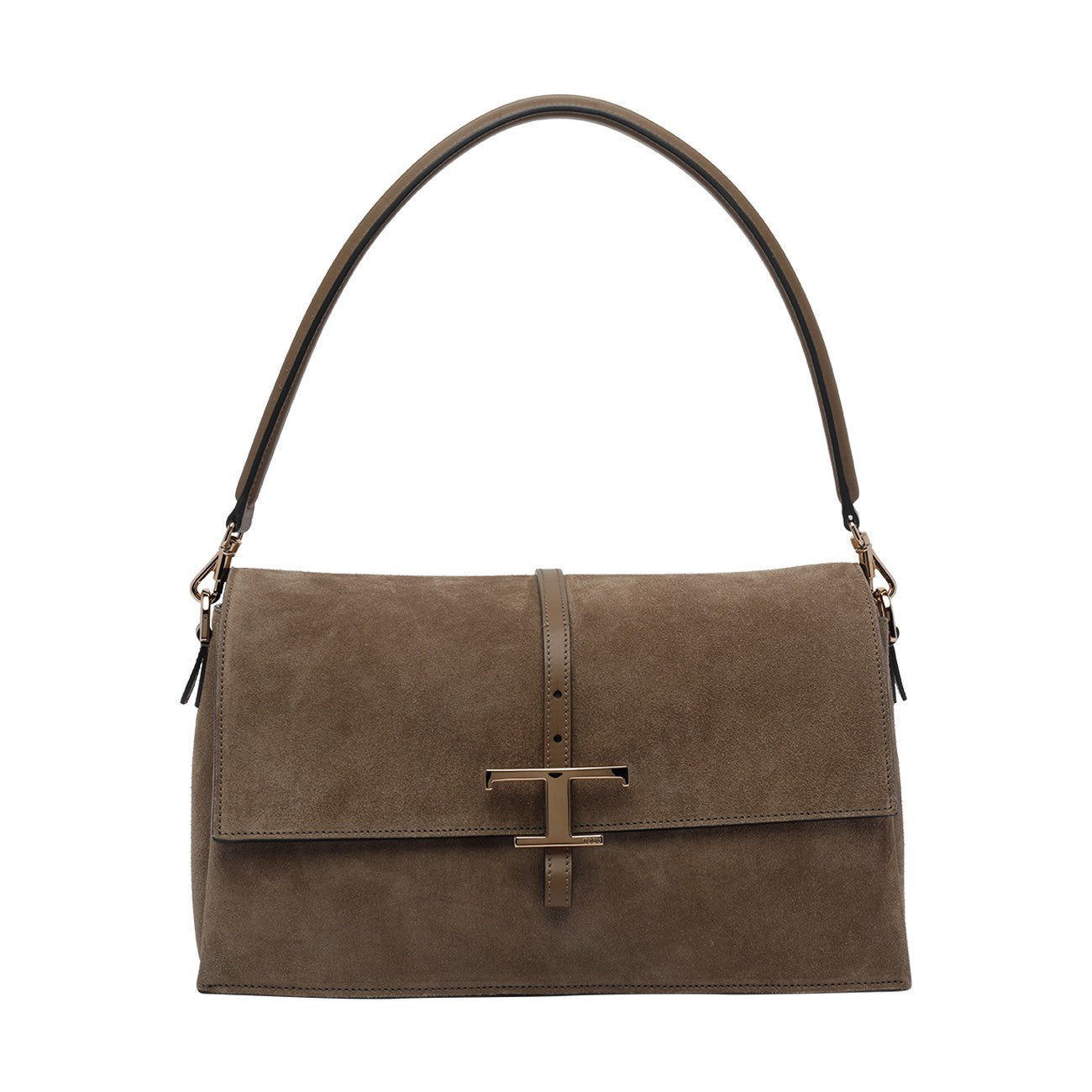 Tod's Women Small Flap T-Timeless Suede Shoulder Bag TOD'S