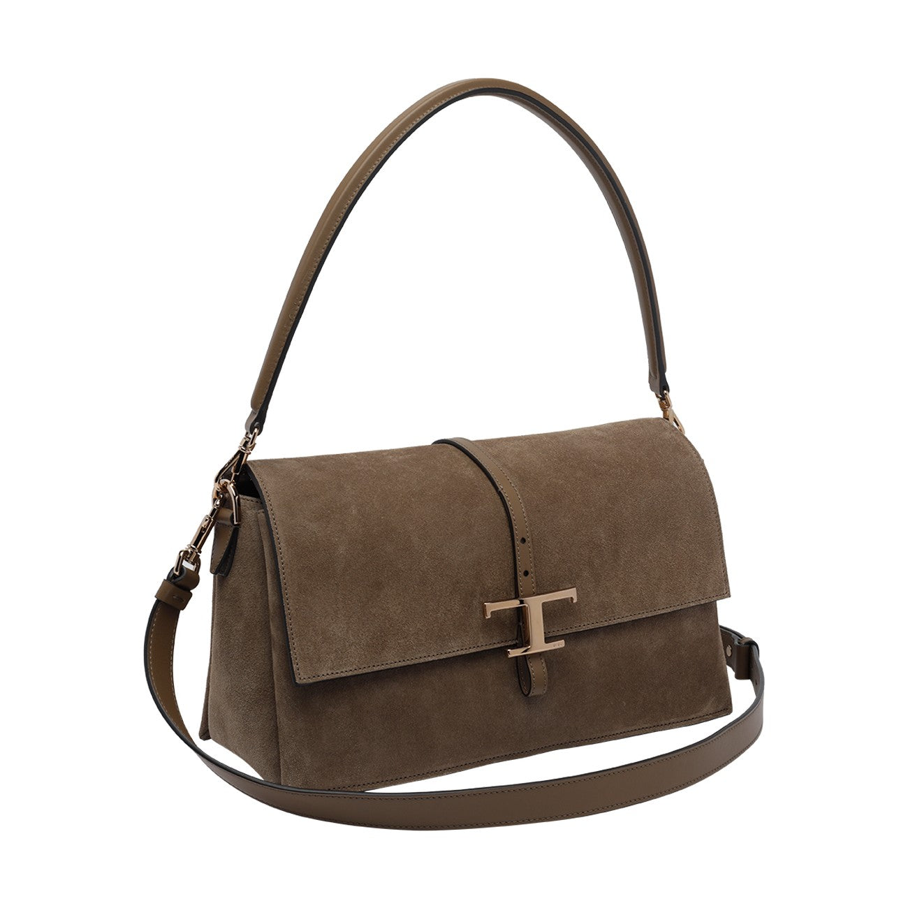 Tod's Women Small Flap T-Timeless Suede Shoulder Bag TOD'S