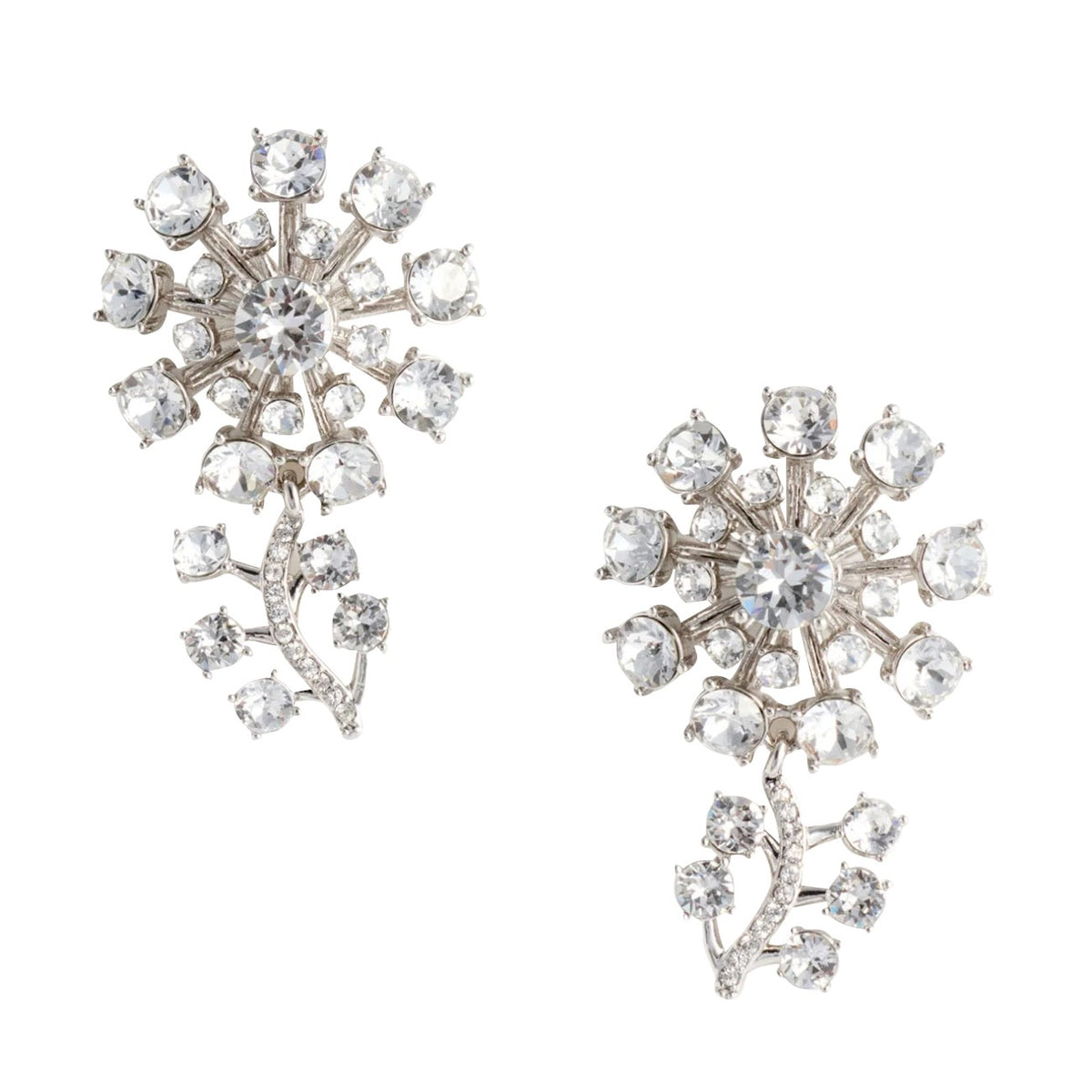Self Portrait Women Small Flower Crystal Earrings SELF-PORTRAIT