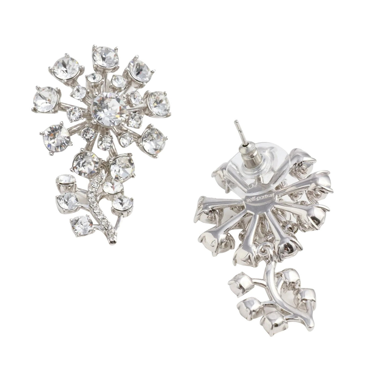 Self Portrait Women Small Flower Crystal Earrings SELF-PORTRAIT